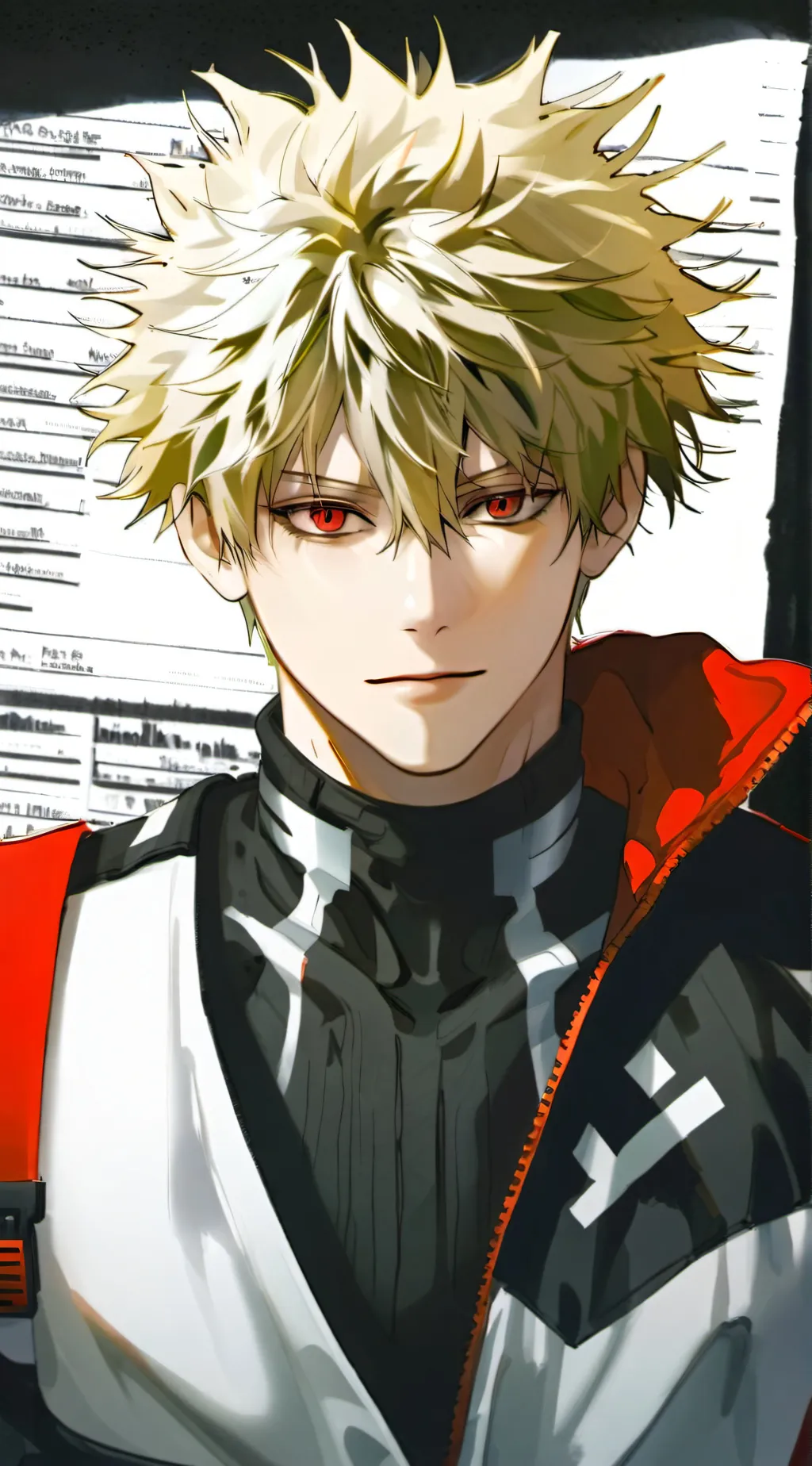 ai character: Bakugo  background