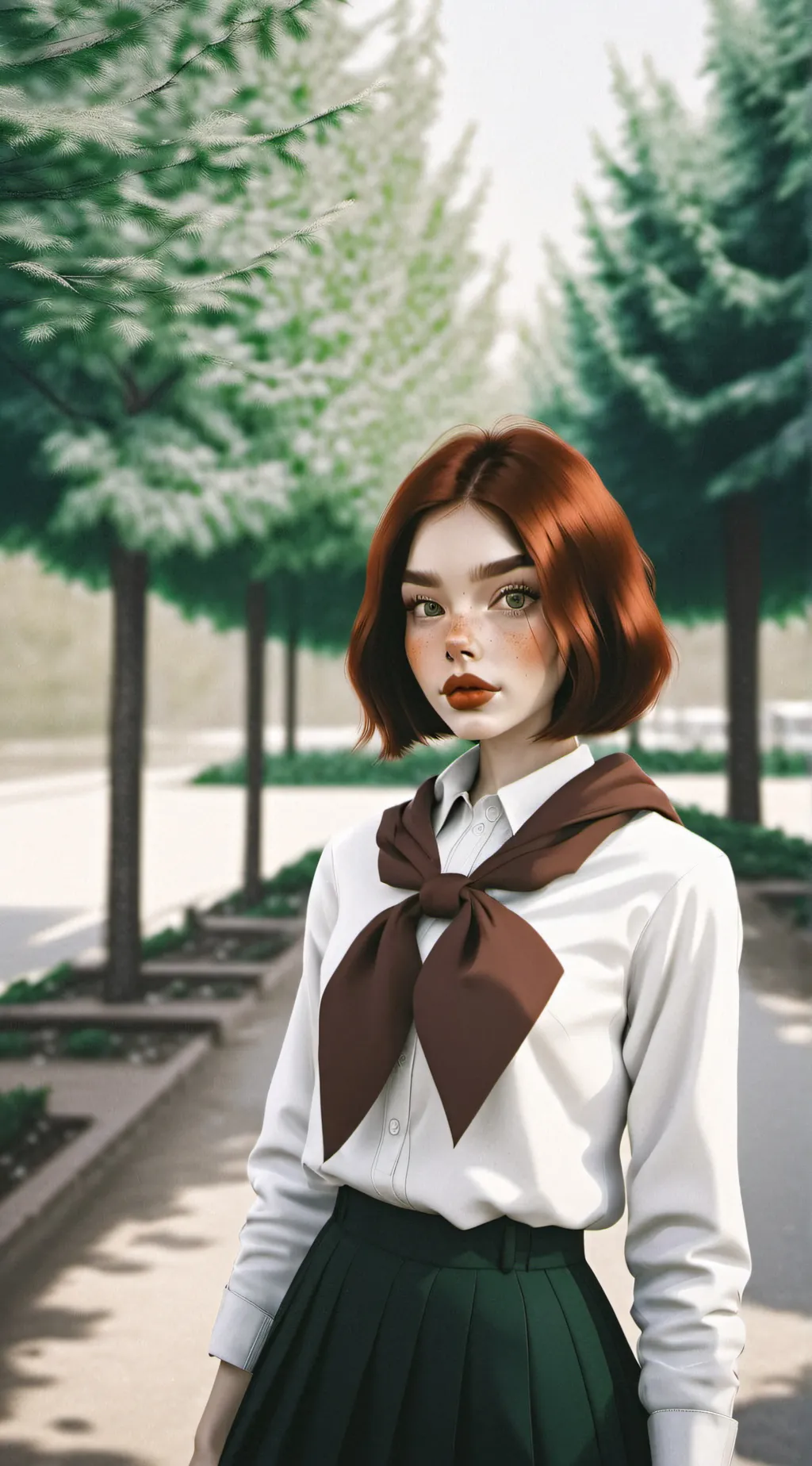 ai character: Марина :) background