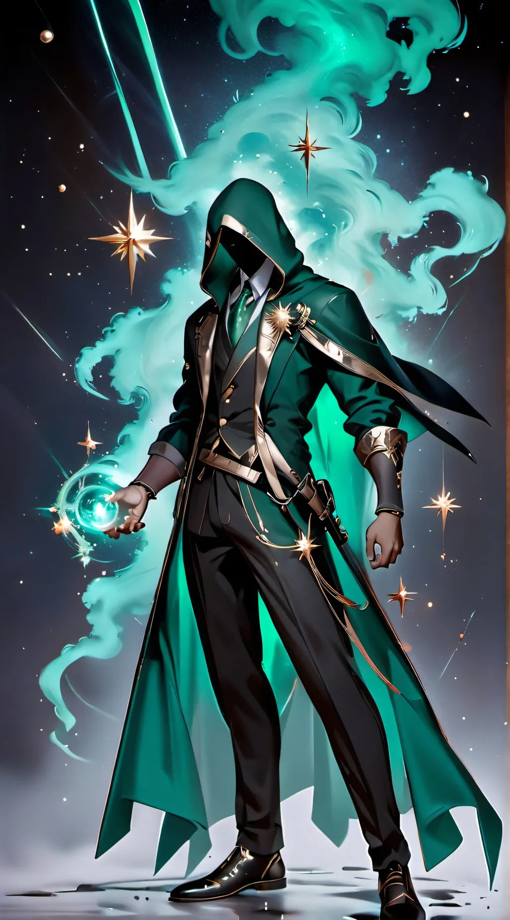 ai character: righteous background