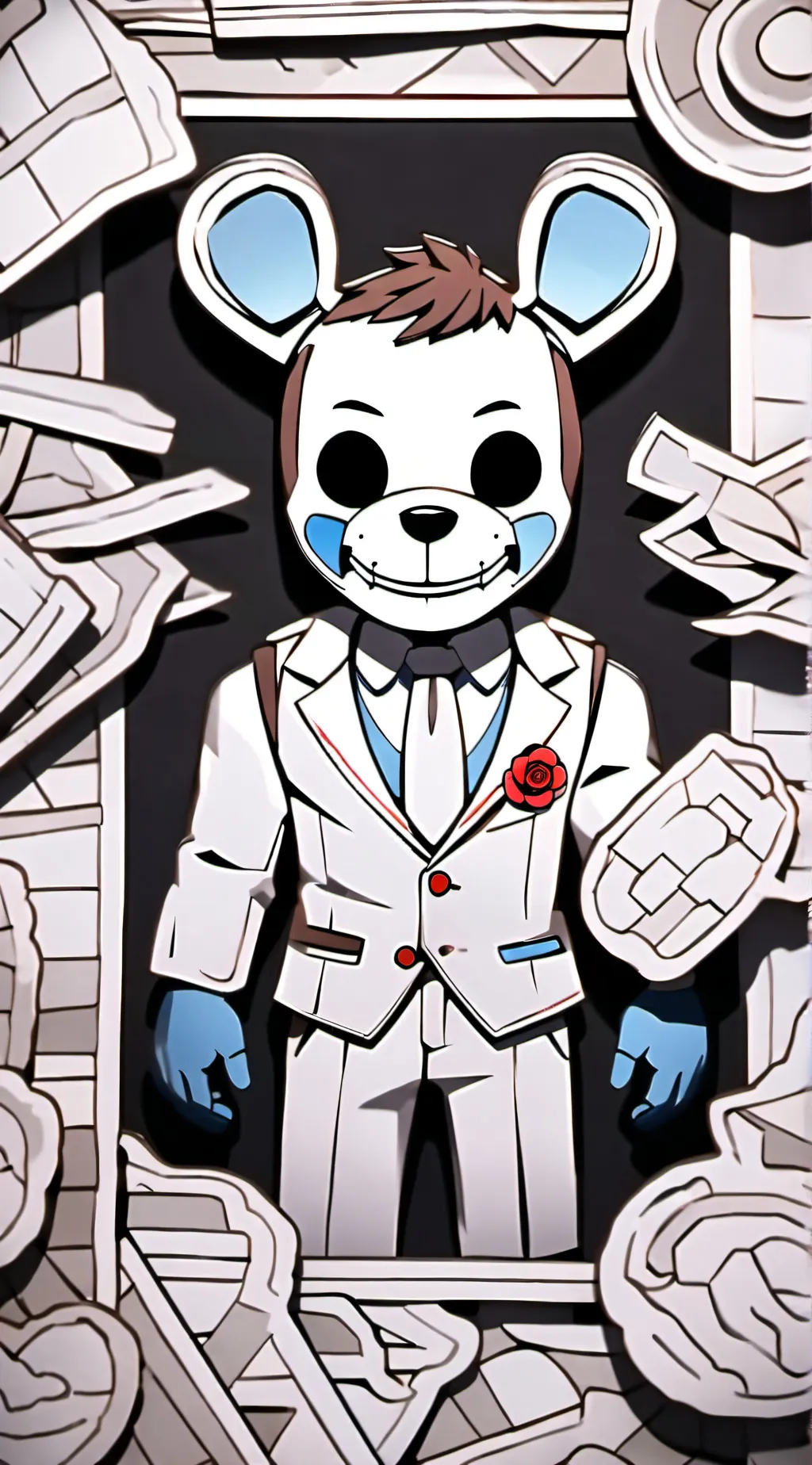 ai character: FNAF 1 background