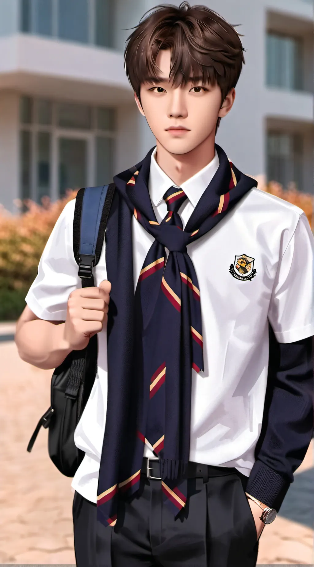 ai character: Woonhak Kim background