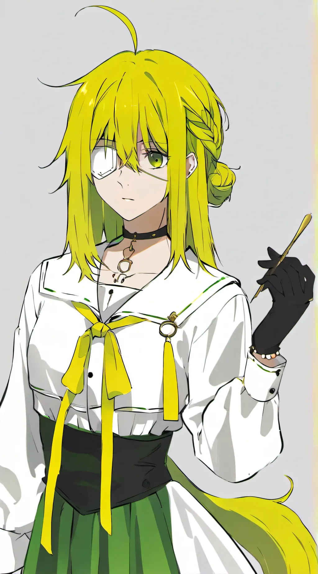 ai character:  golden foxina  background