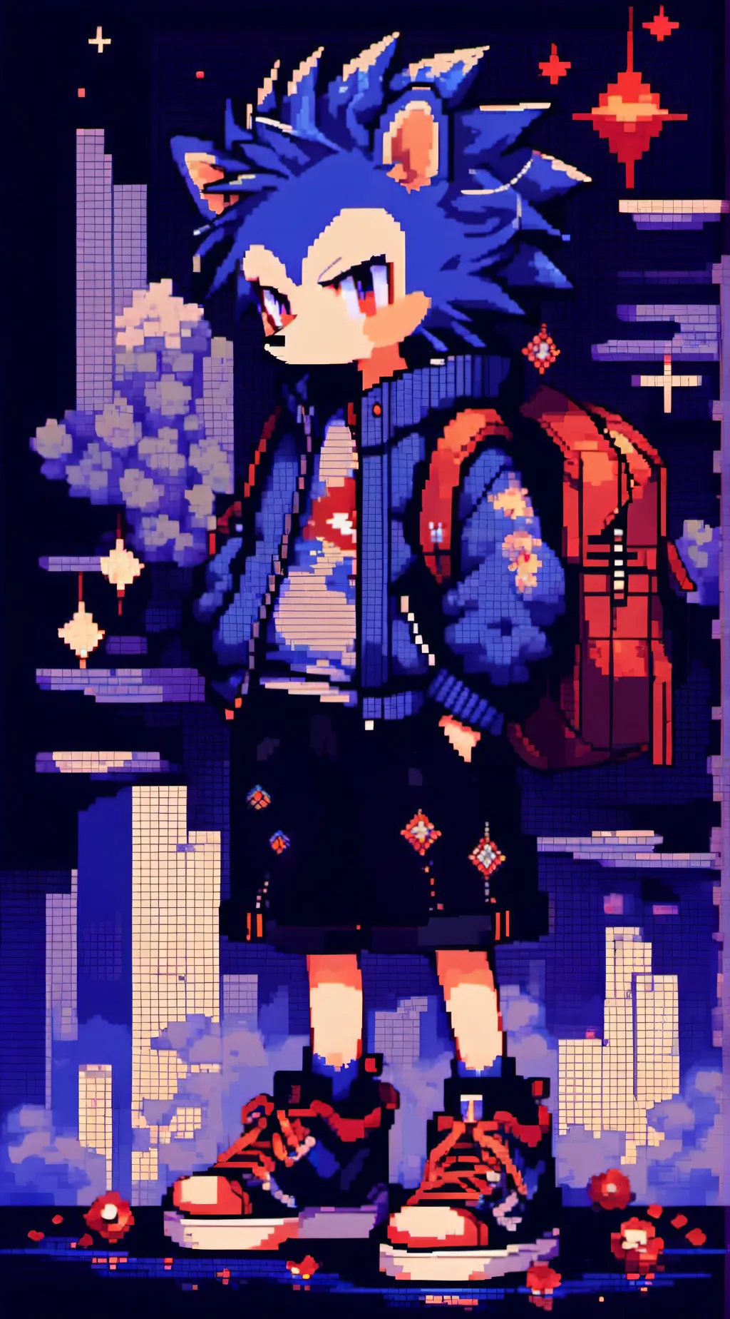 ai character: Sonic background
