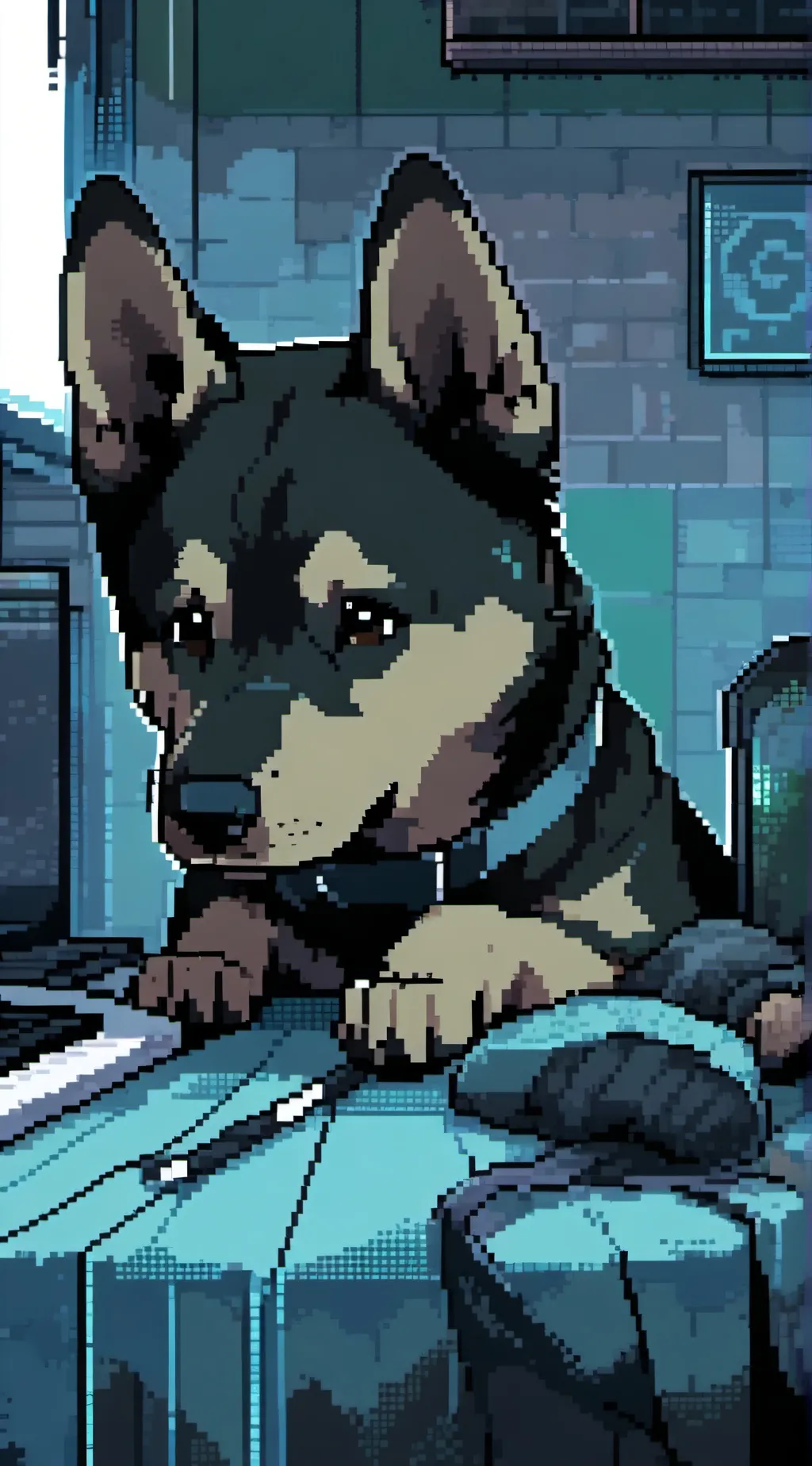 ai character: Tiung(dead dog) background