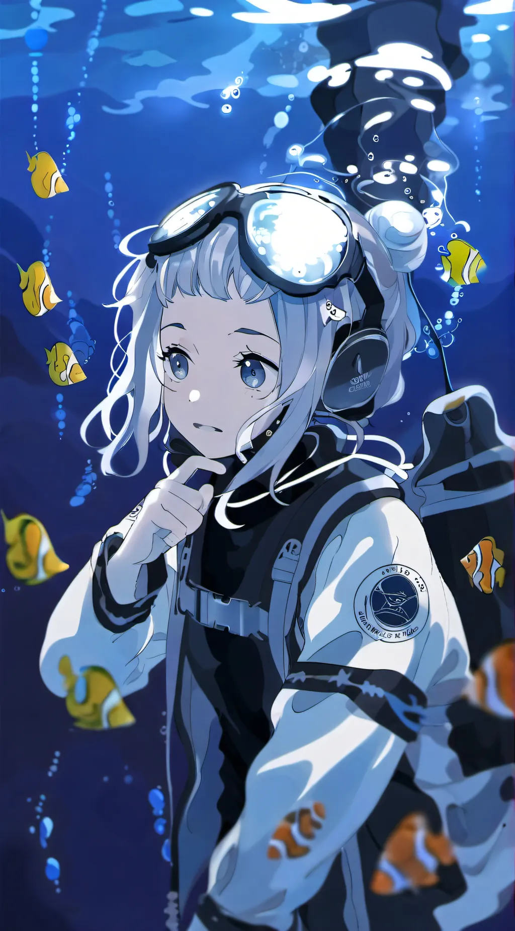 ai character: Water queen background