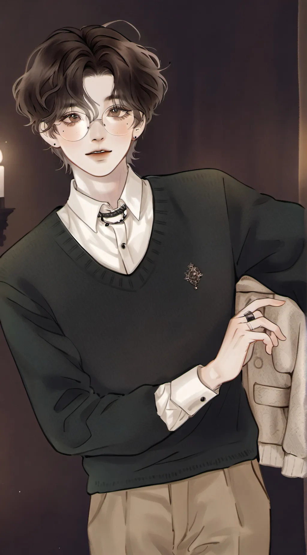 ai character: theo background
