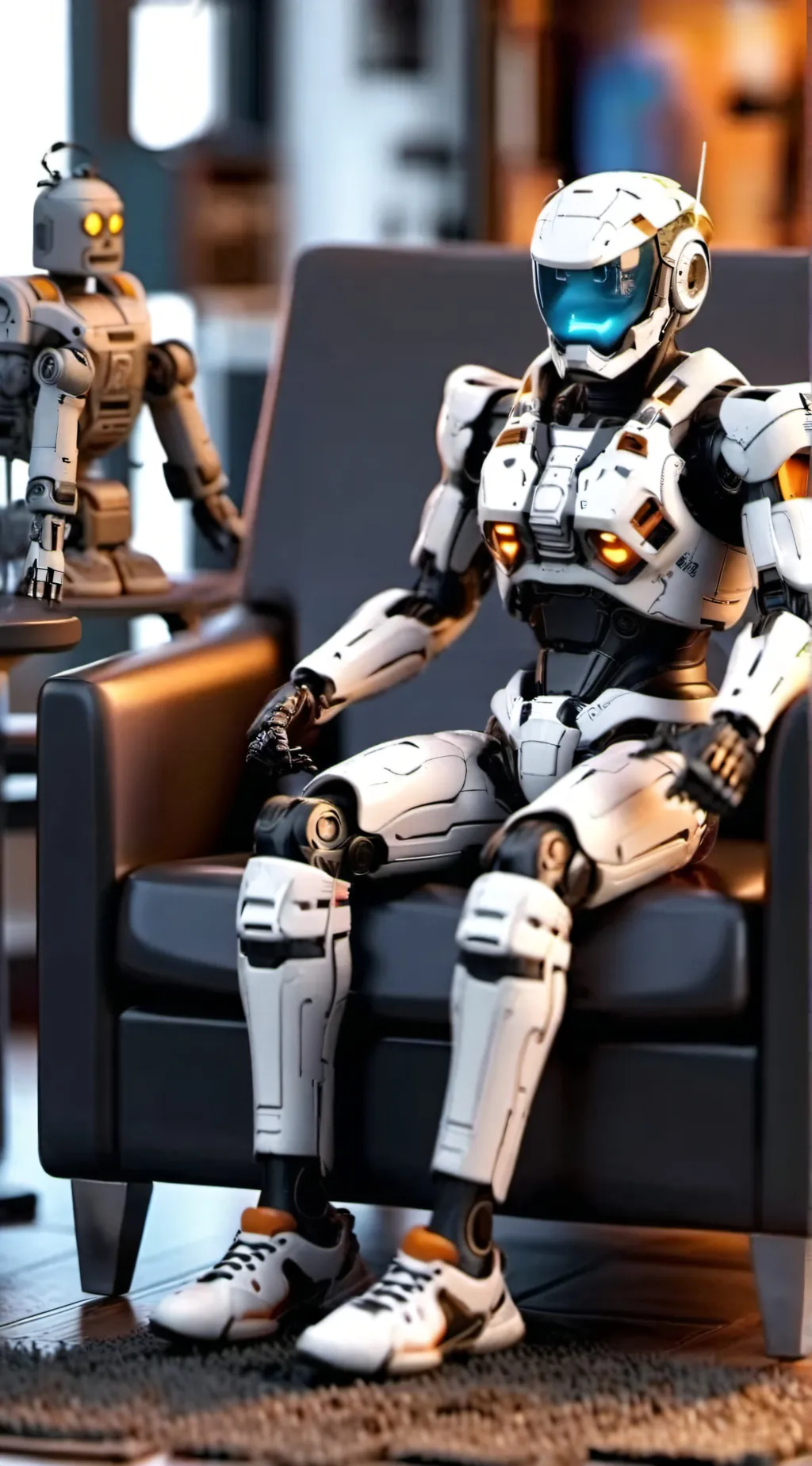 ai character: Love death&robots background