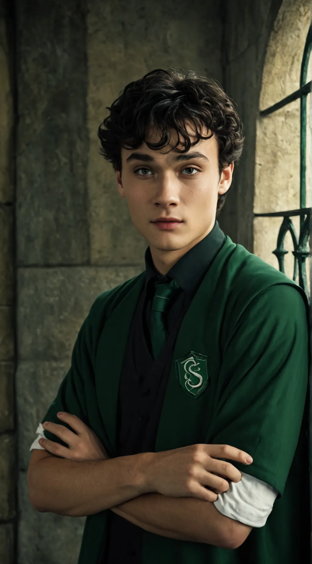 ai character: Mattheo Riddle  background