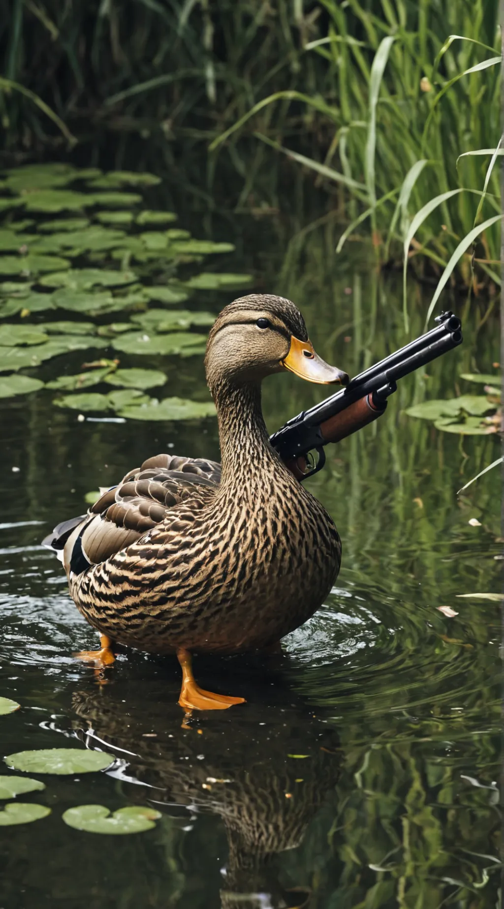 ai character: duck background