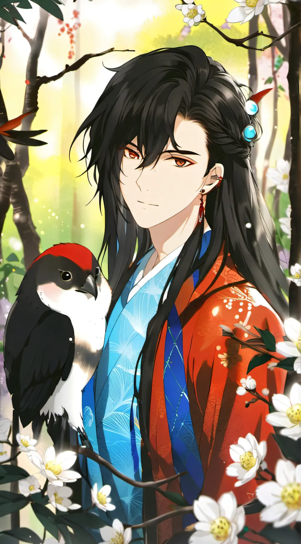 ai character: all boys shcool background