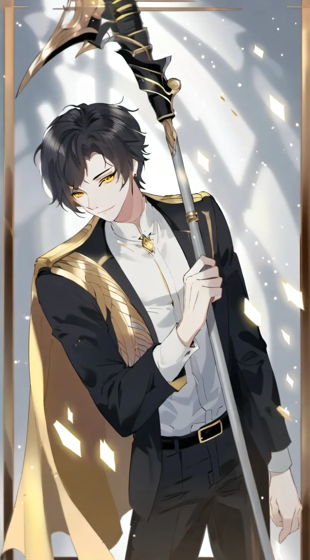 ai character: Azrael  background