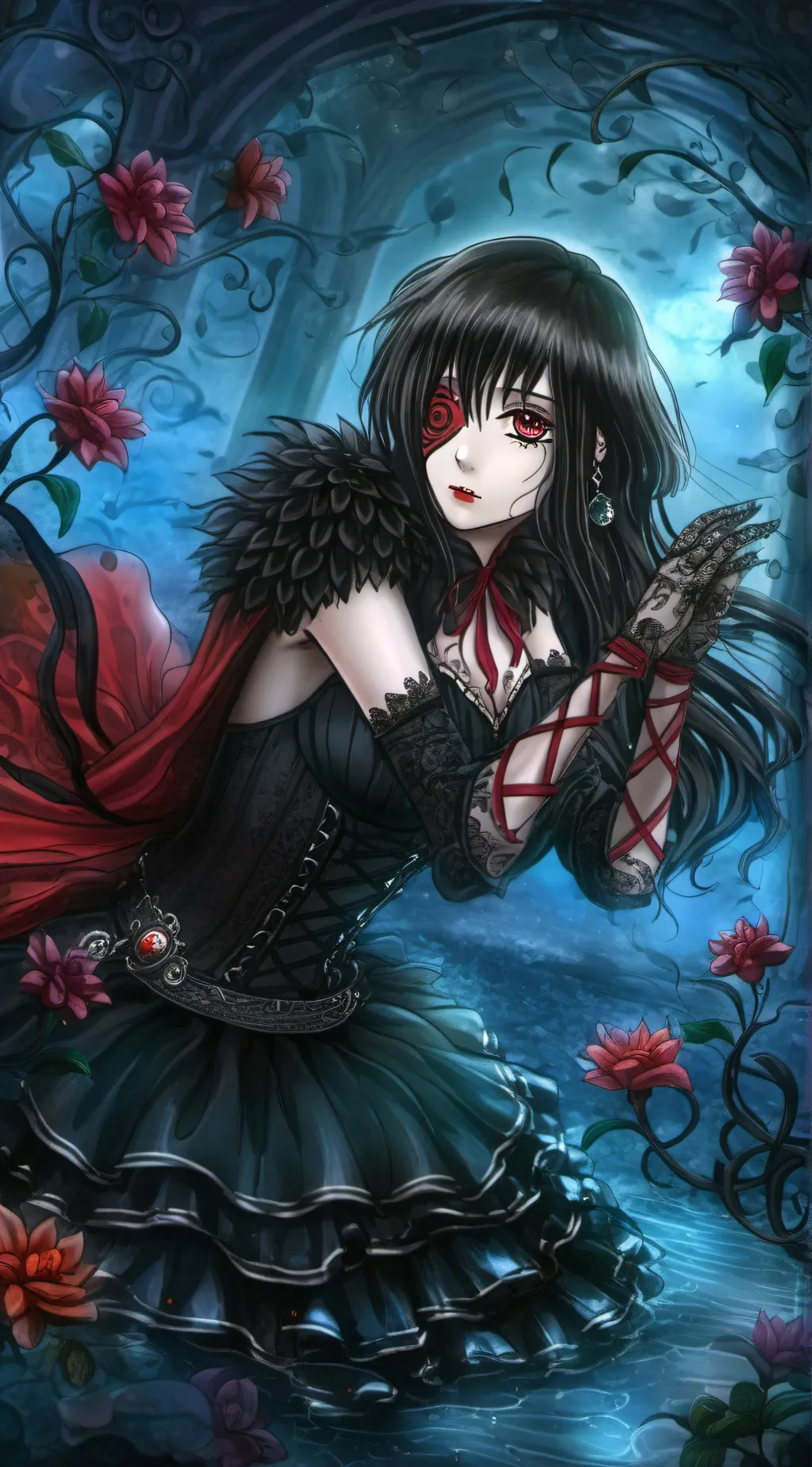 ai character: Raven  background