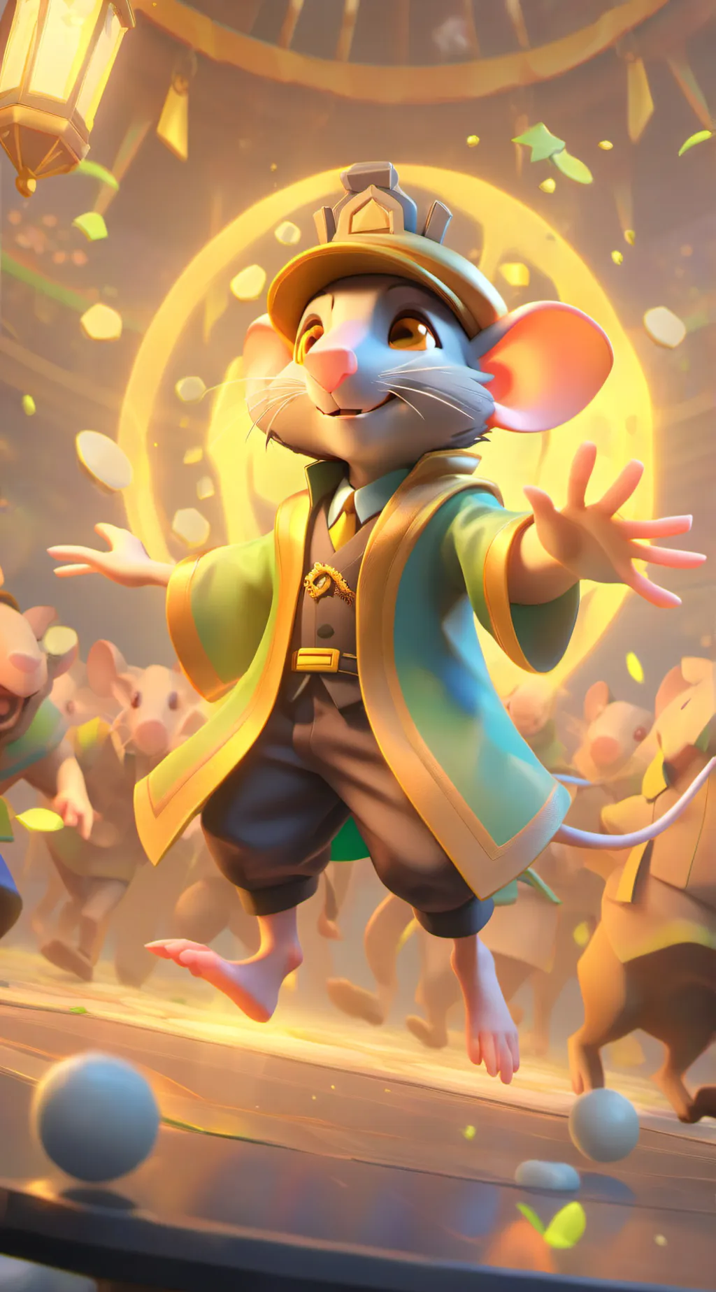 ai character: Roasting Rat background
