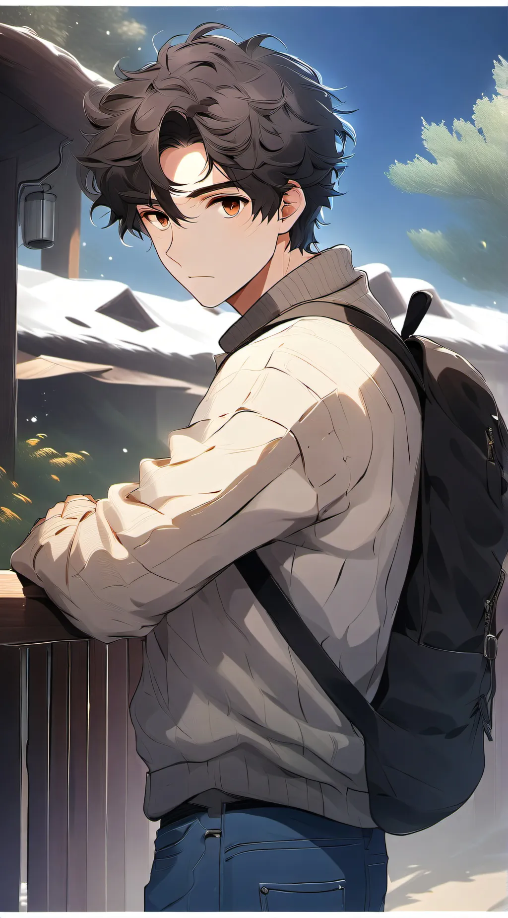 ai character: Charlie ^^ background