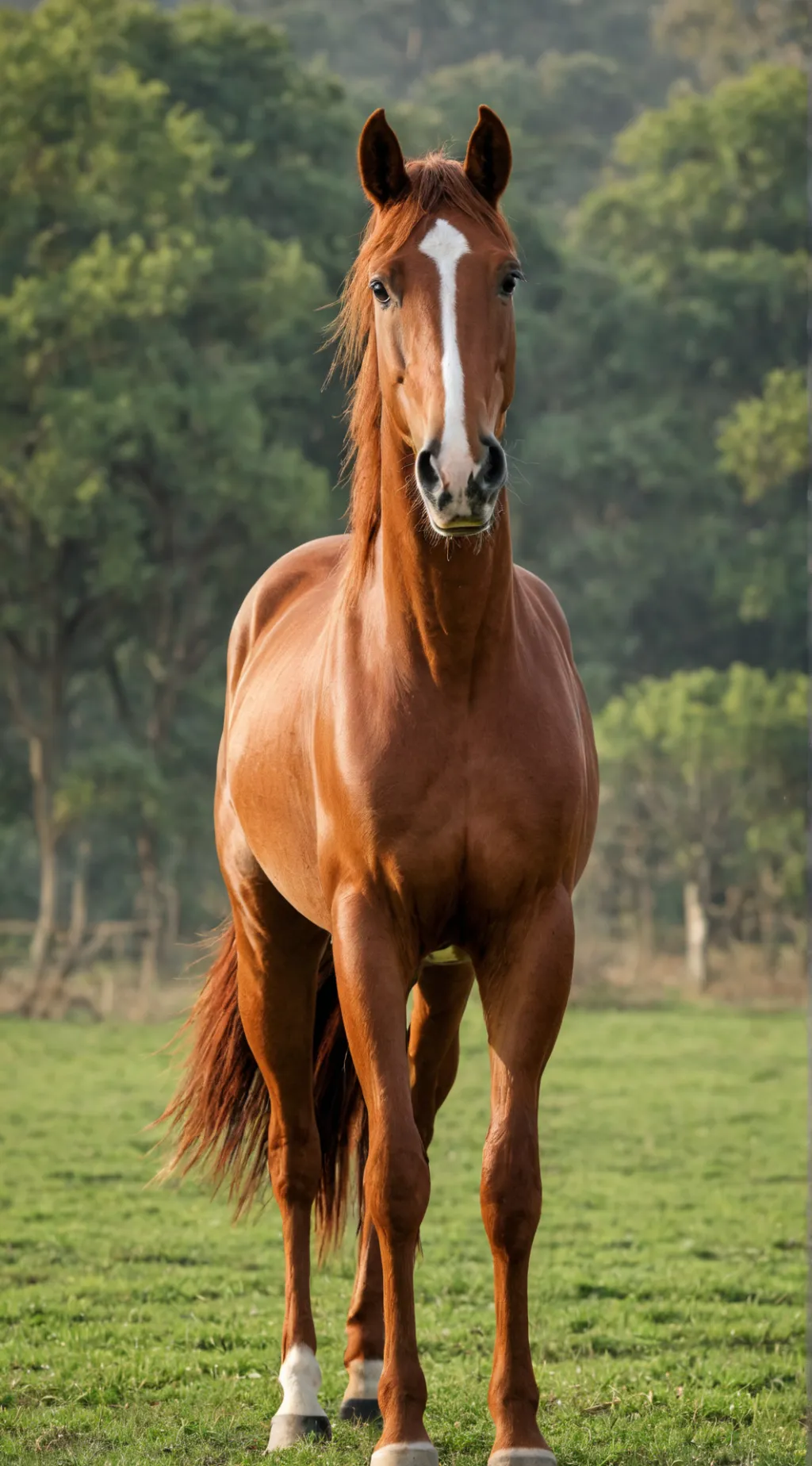 ai character: Thoroughbred Filly background