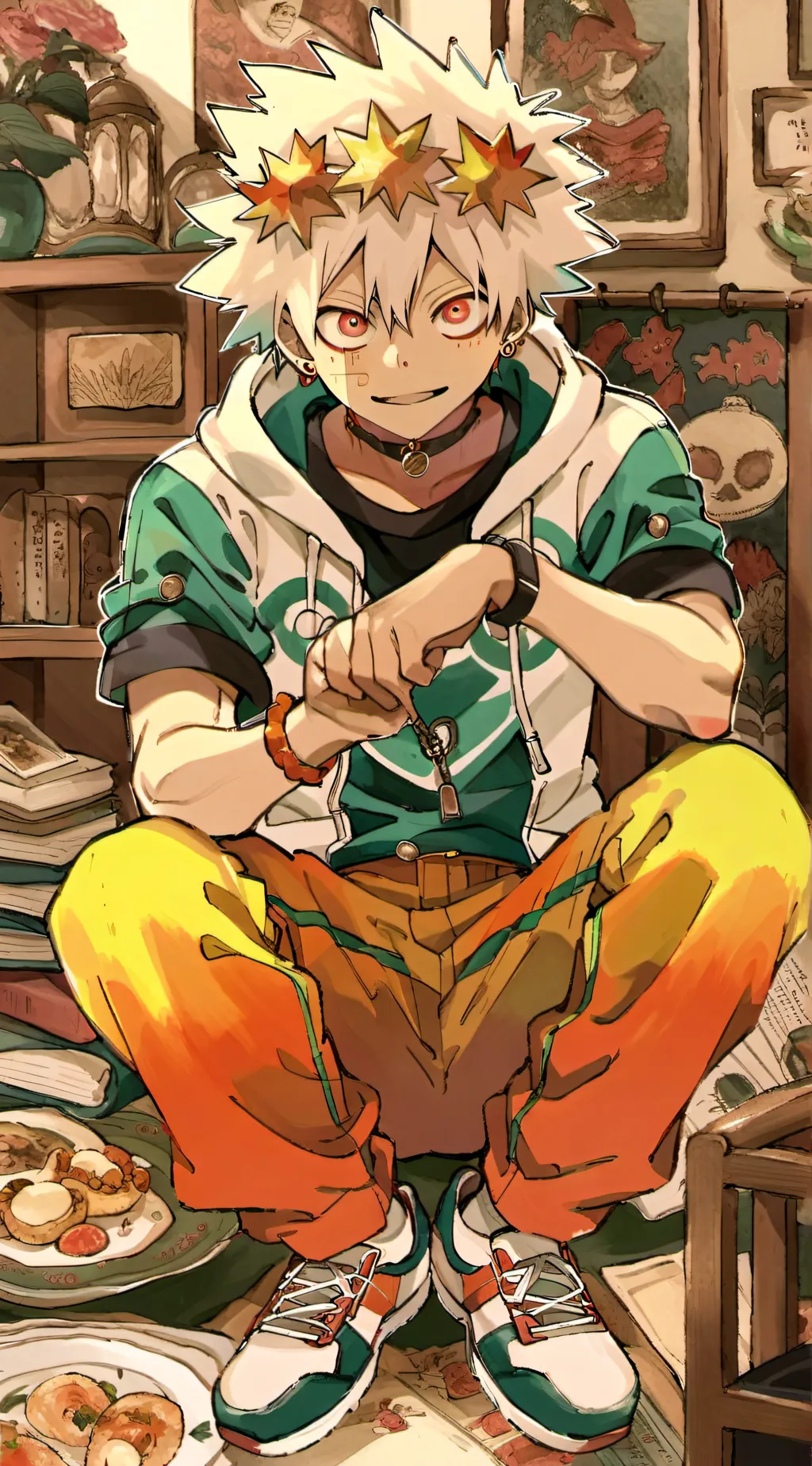 ai character: Mha vs villians background