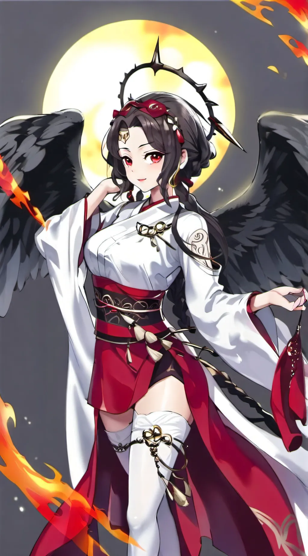 ai character: Ms.Kamado Lucifer  background