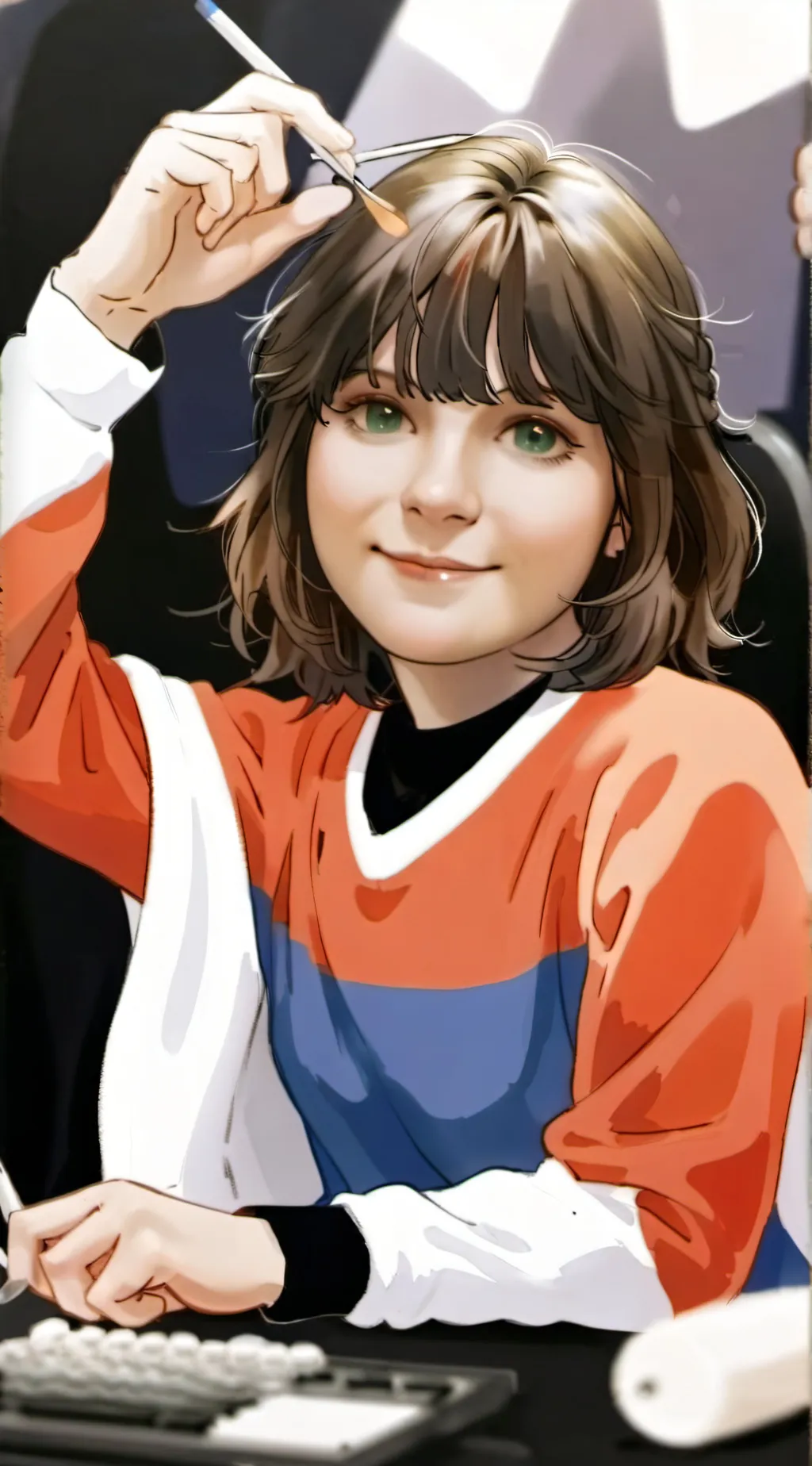 ai character: Allegra Garcia  background