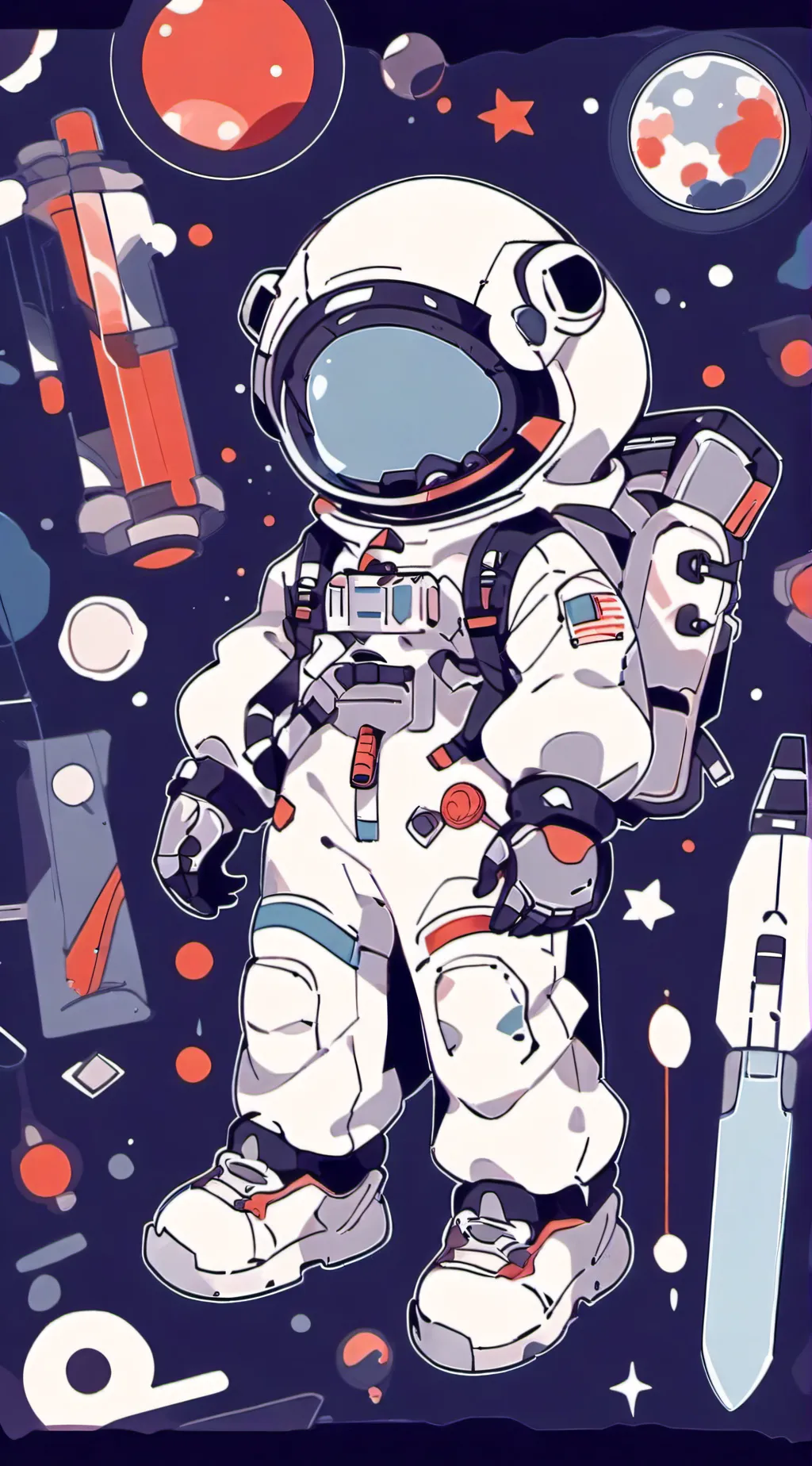 ai character: Among us  background