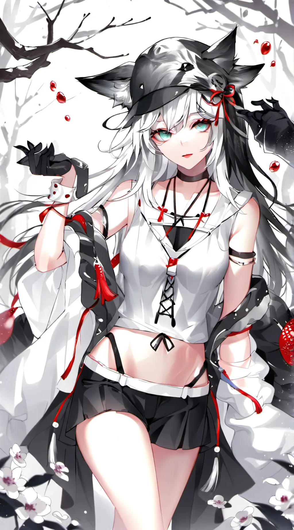 ai character: Snowy background