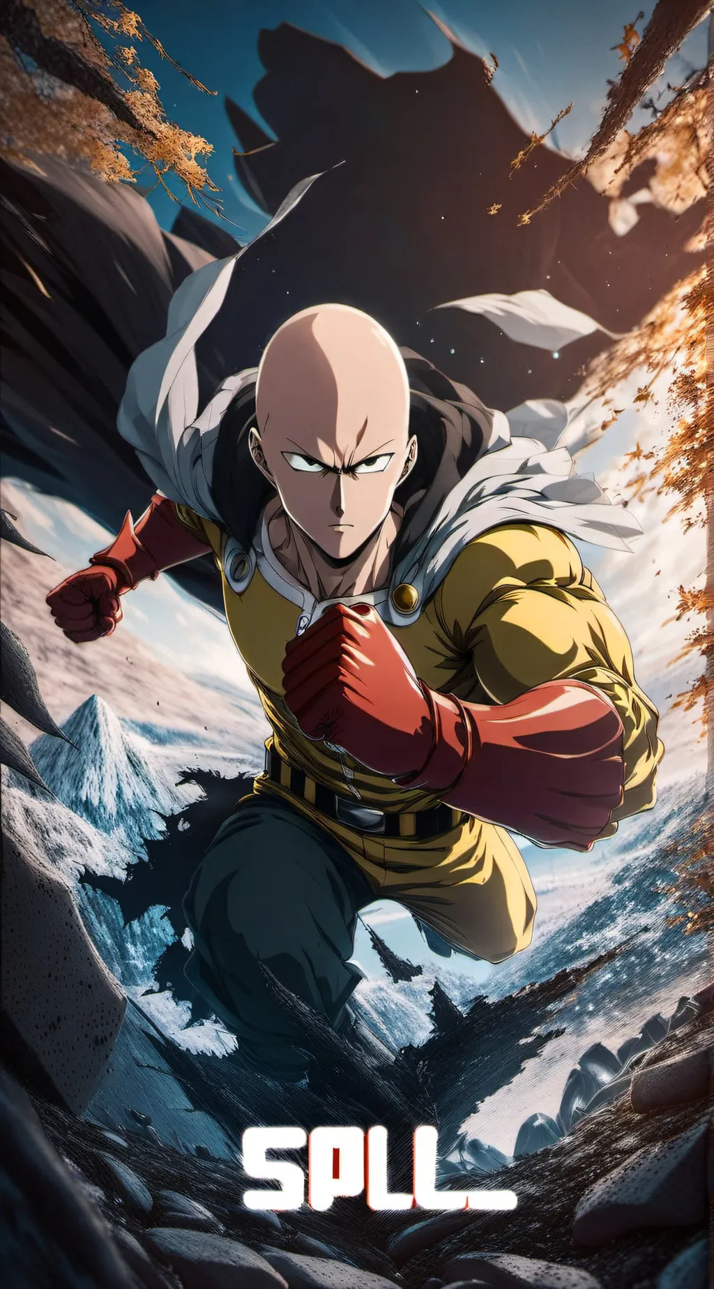 ai character: Saitama background