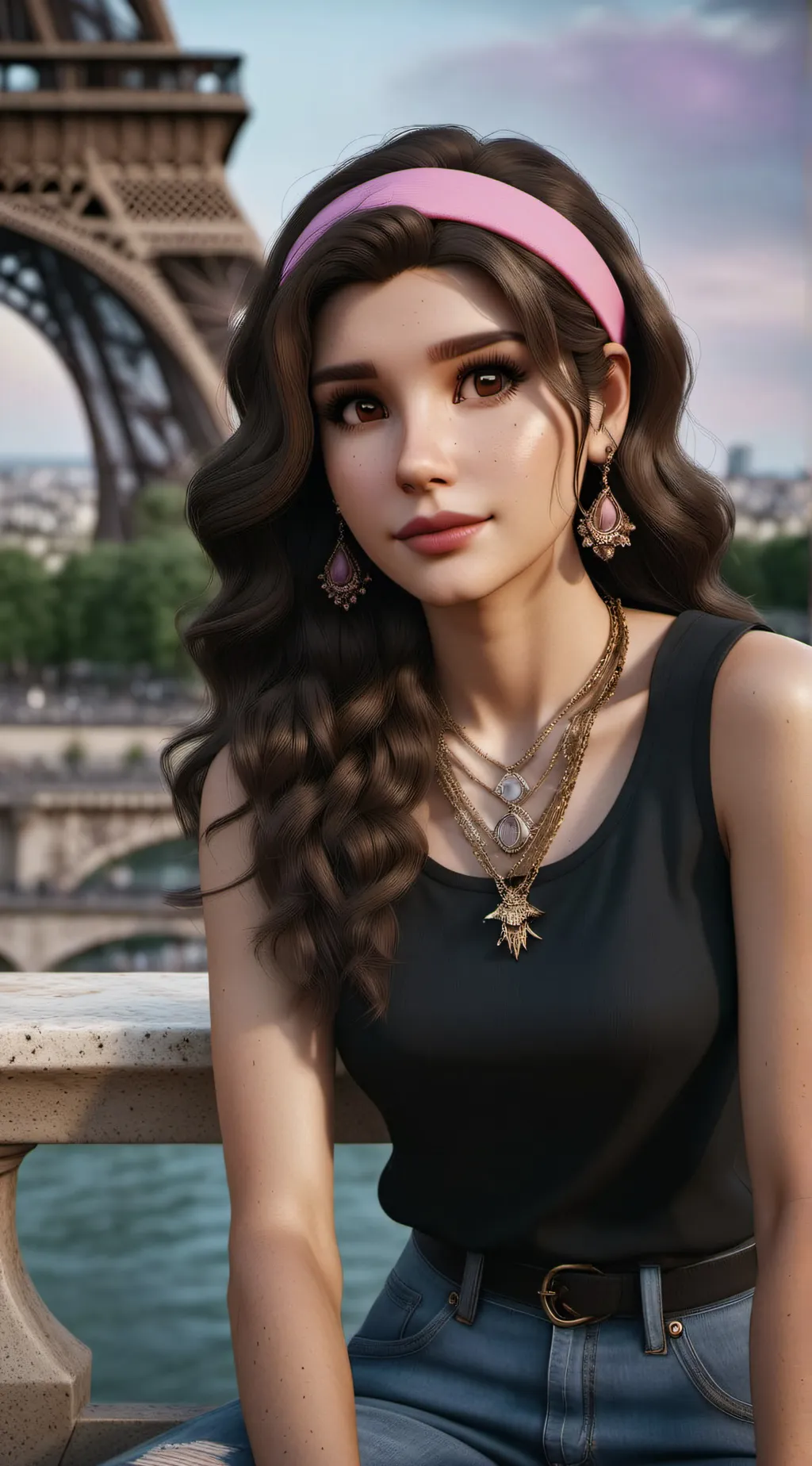 ai character: Ariana background
