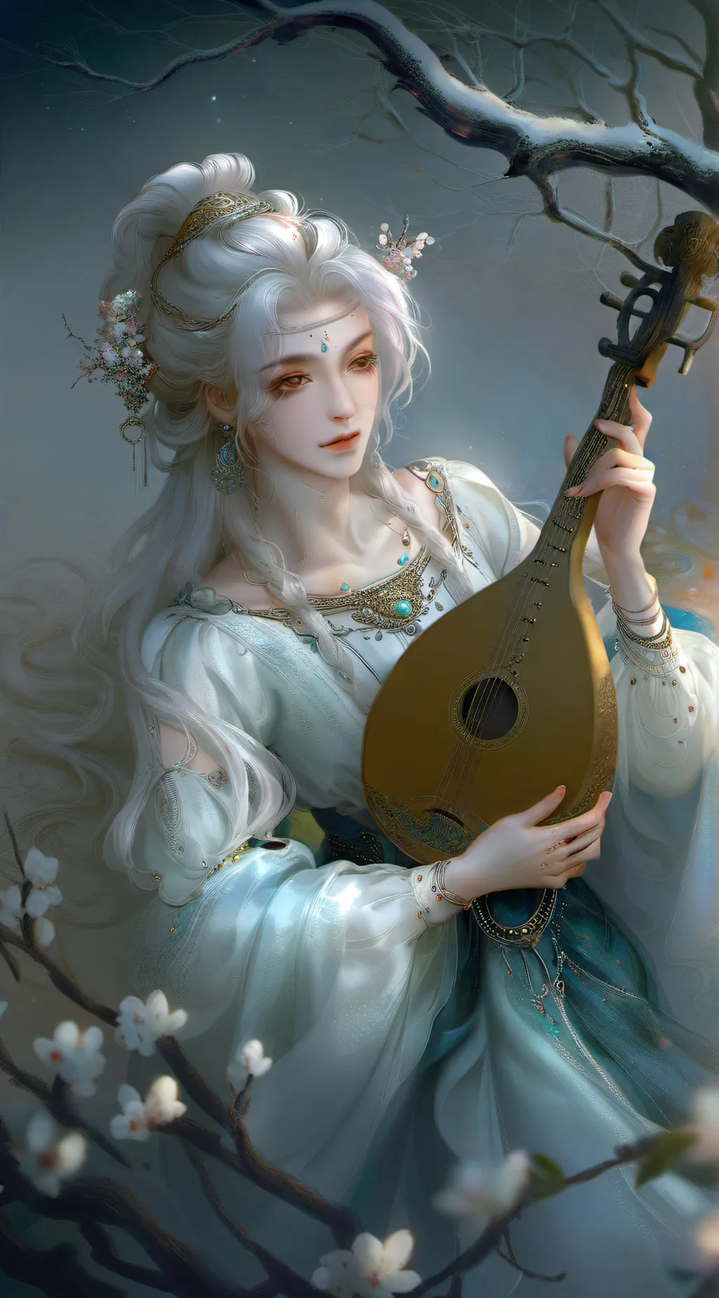 ai character: Lute in period background