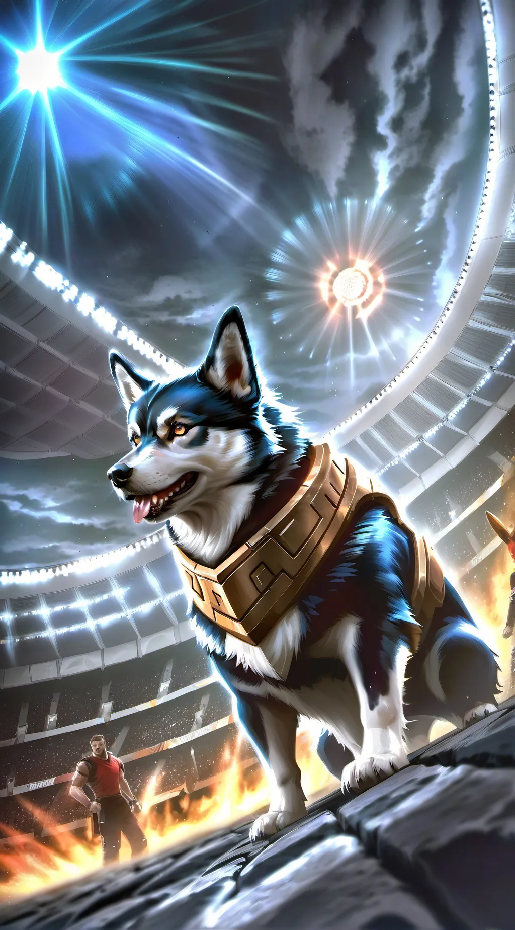 ai character: doggy background