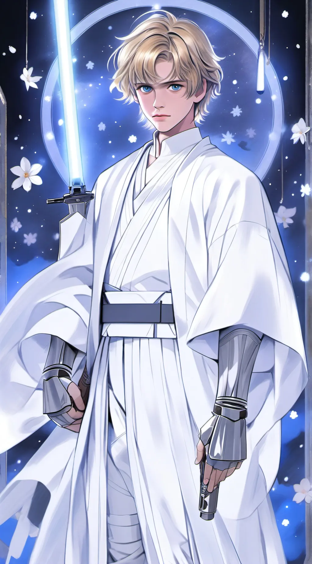 ai character: Luke skywalker  background