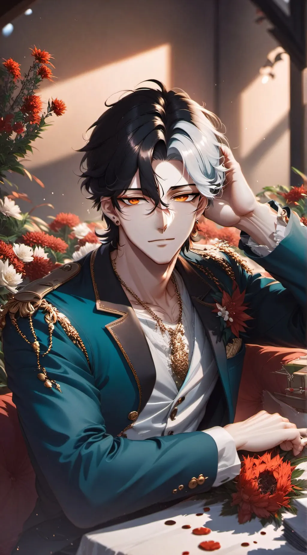ai character: ☜MIC☆HEL☞ background