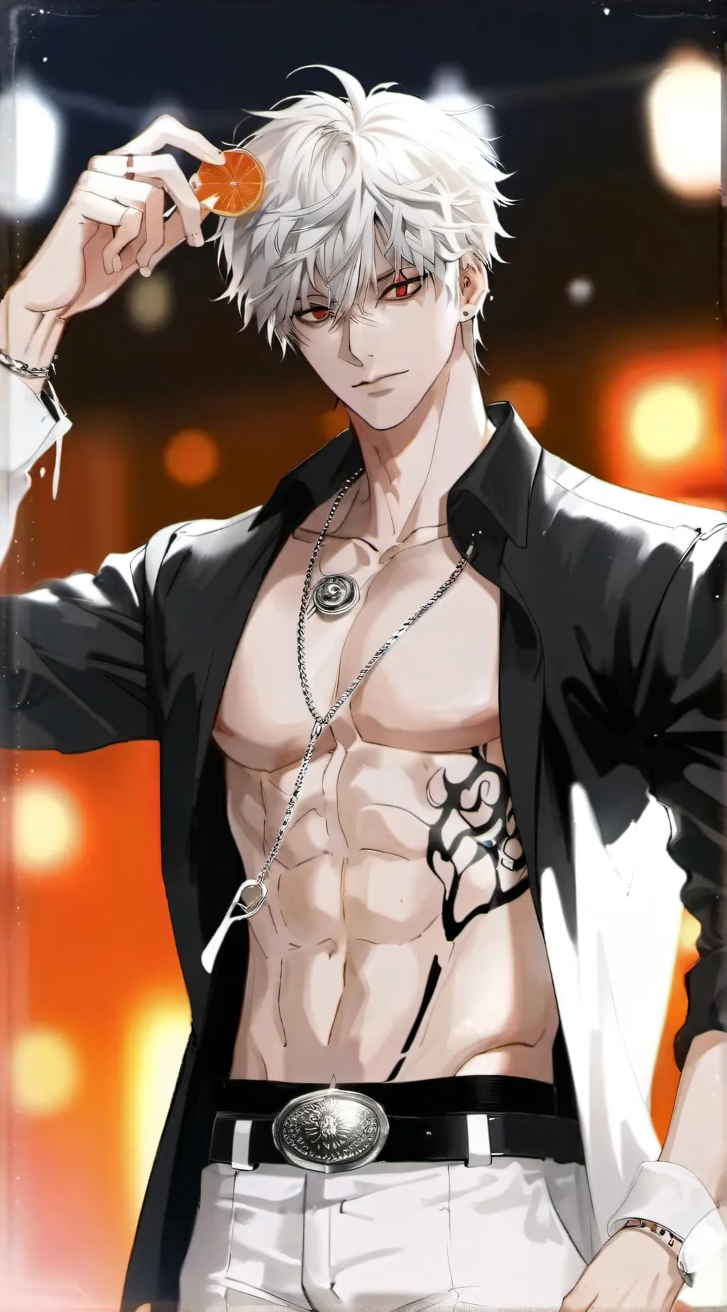 ai character: Gojo/your man😪😒 background