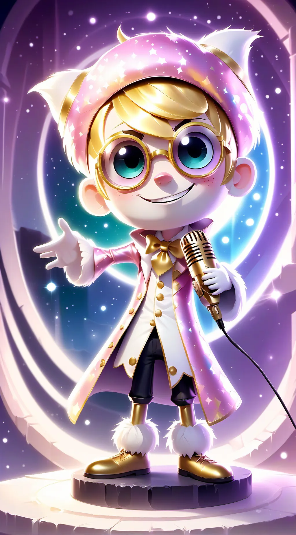 ai character: Glisten background