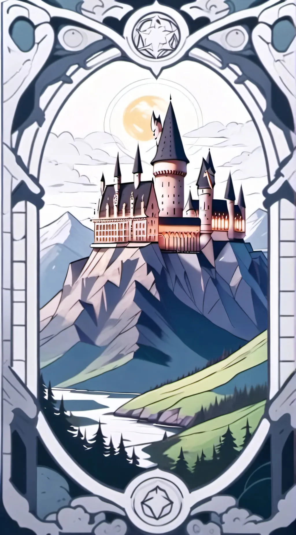 ai character: Hogwarts princess  background