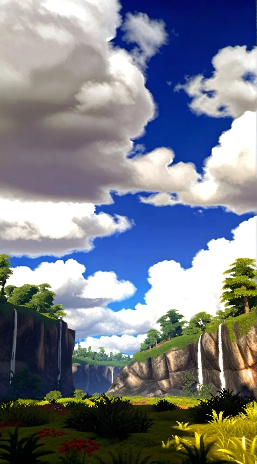 ai character: heaven or hell background
