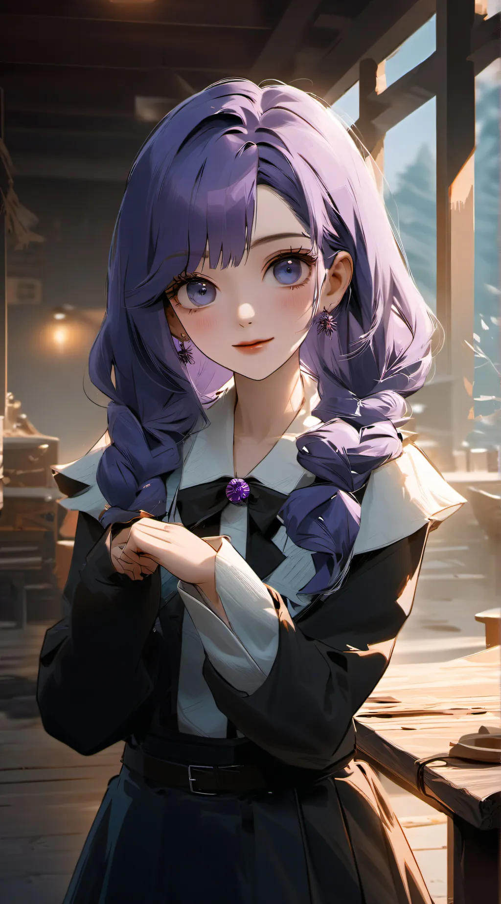 ai character: Queen Luna  background