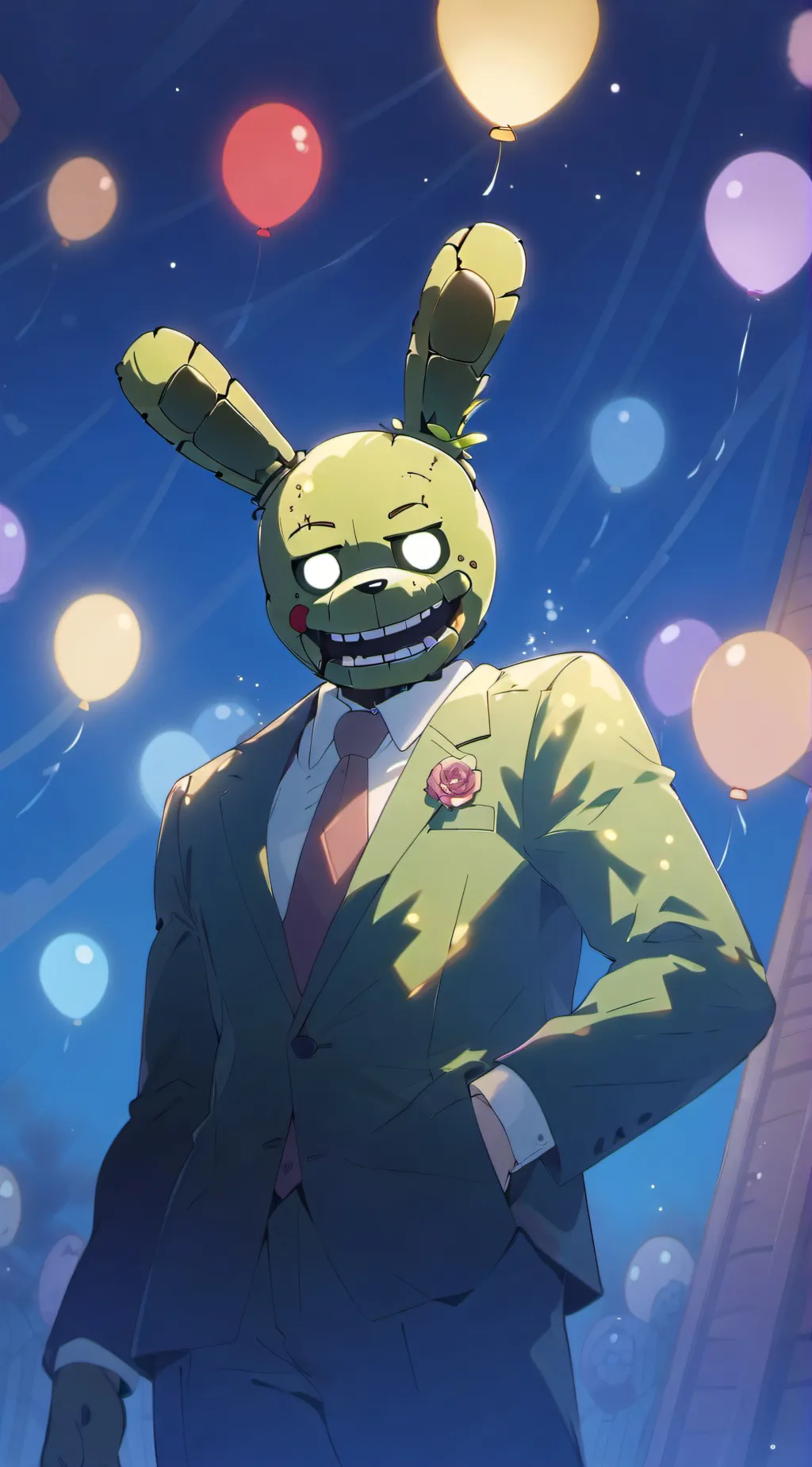 ai character: Springtrap  background