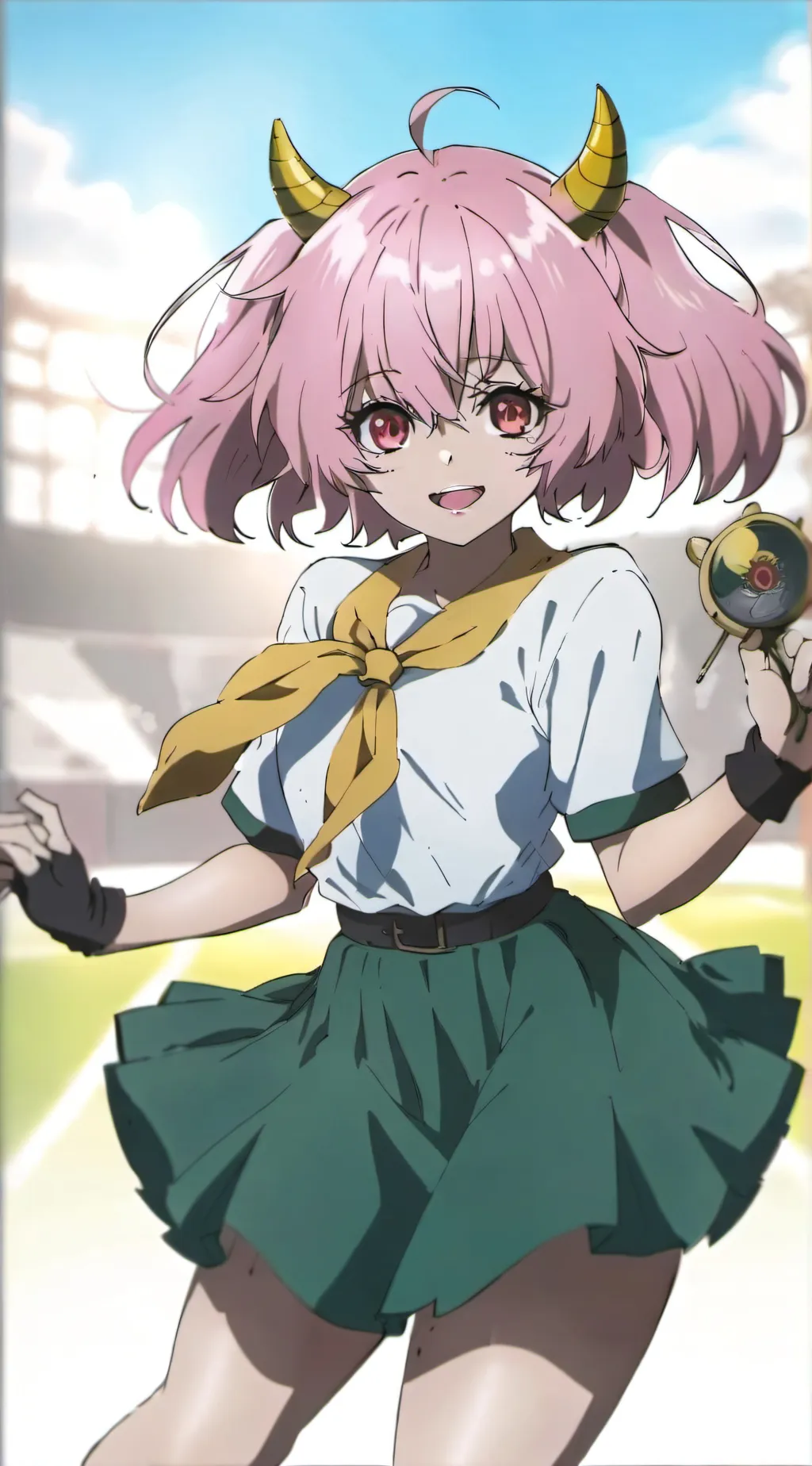 ai character: Mina Ashido  background