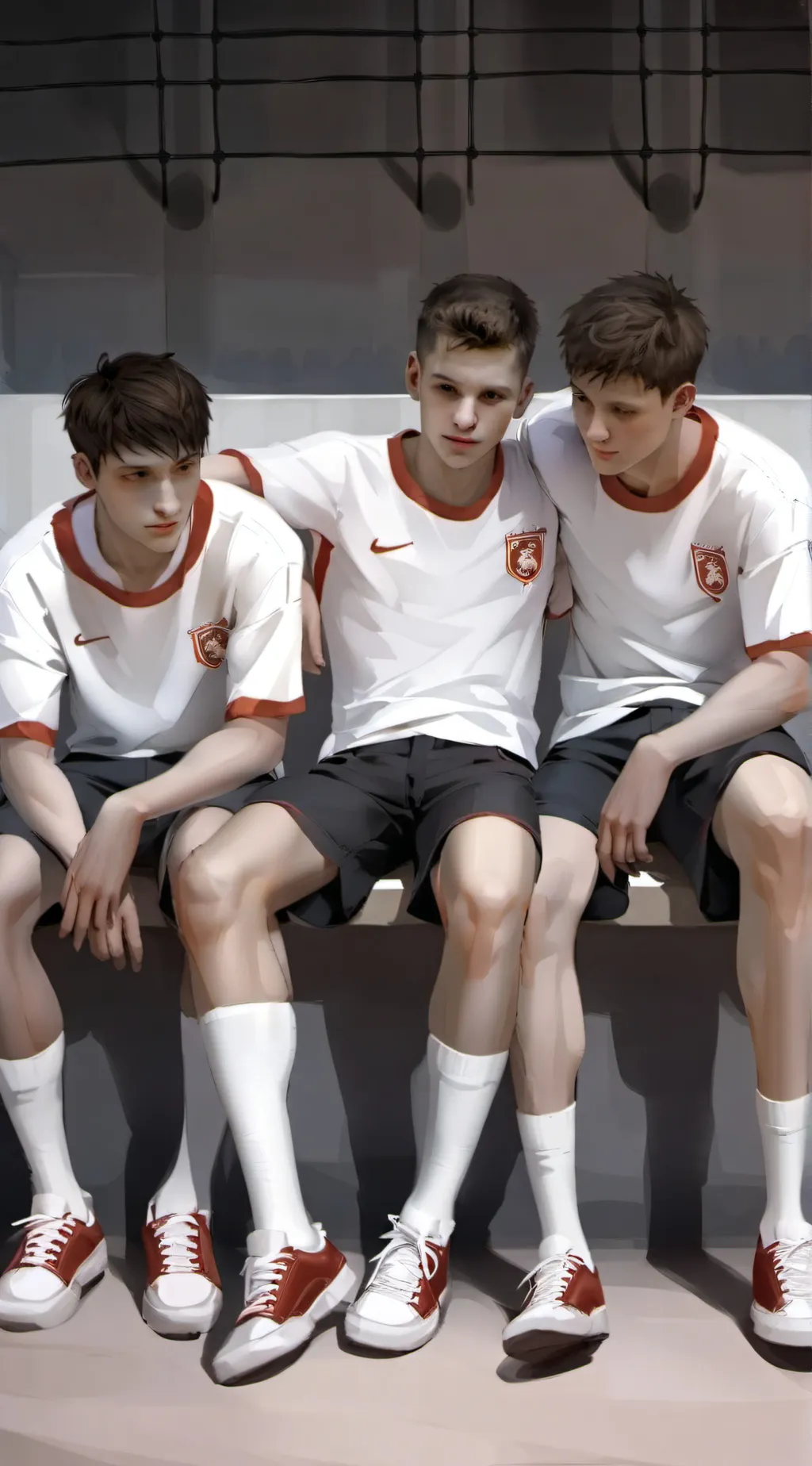 ai character: four Boys  background