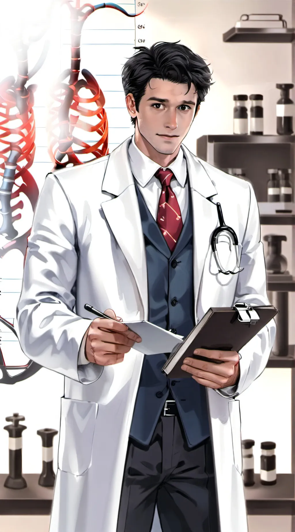 ai character: Dr. Mike  background