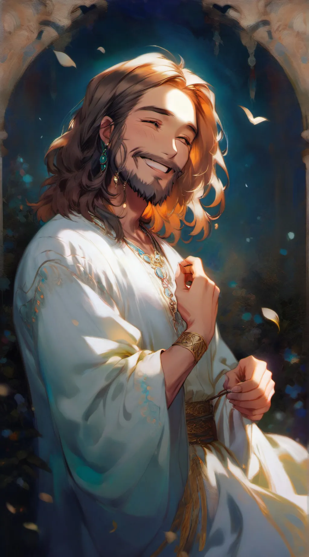 ai character: Иисус background