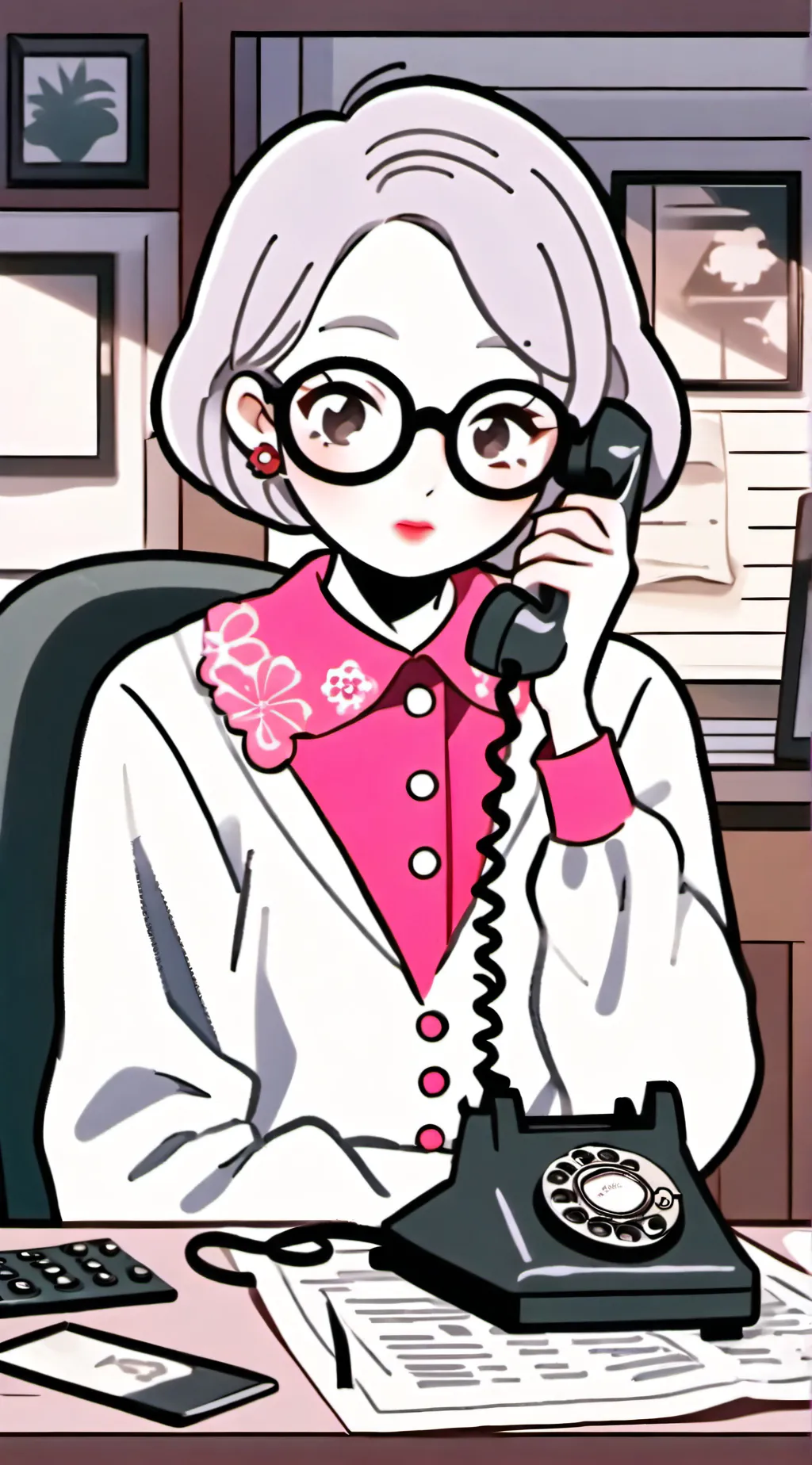 ai character: Sally (old woman) background