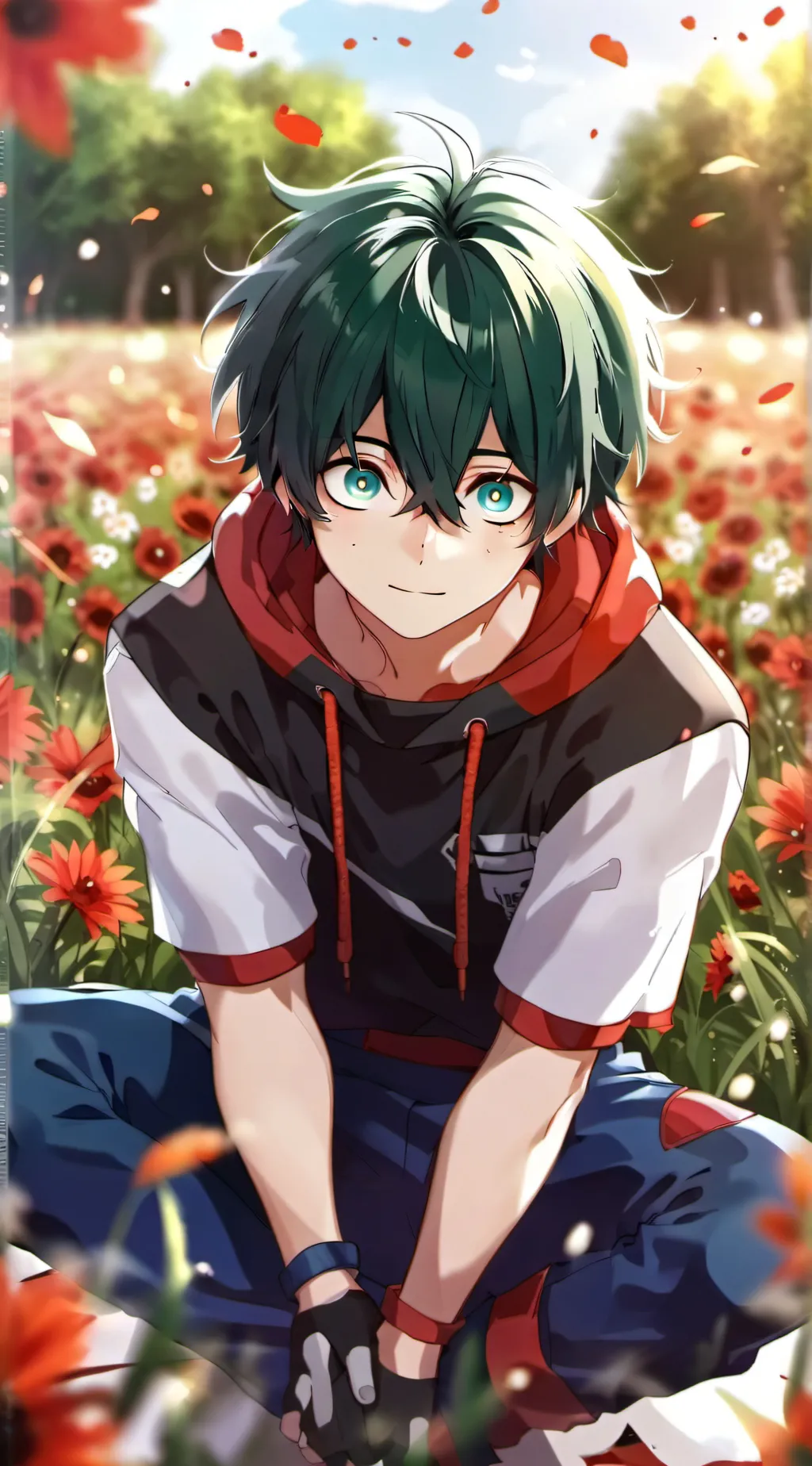 ai character: Izuku  background
