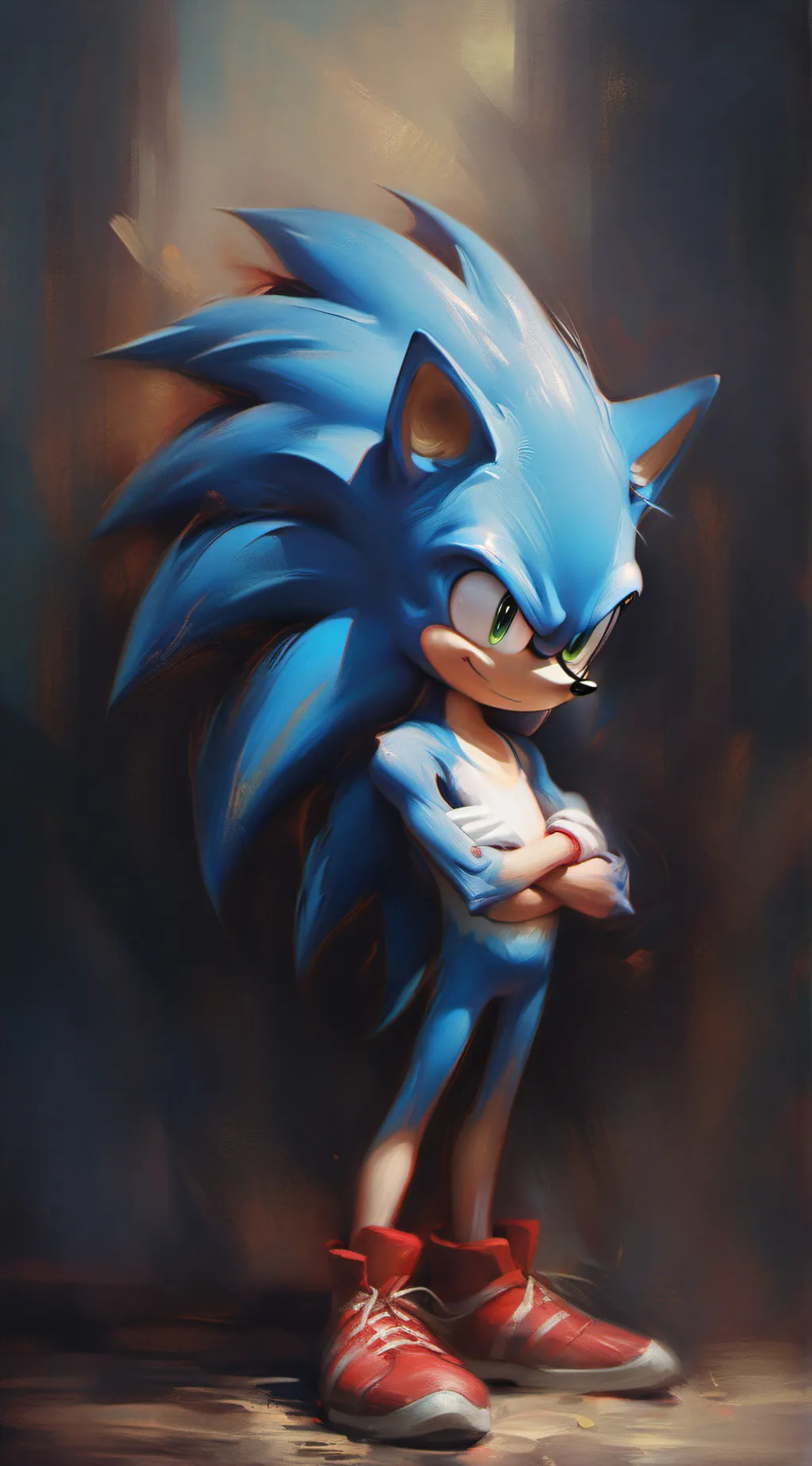 ai character: Sonic squid game background