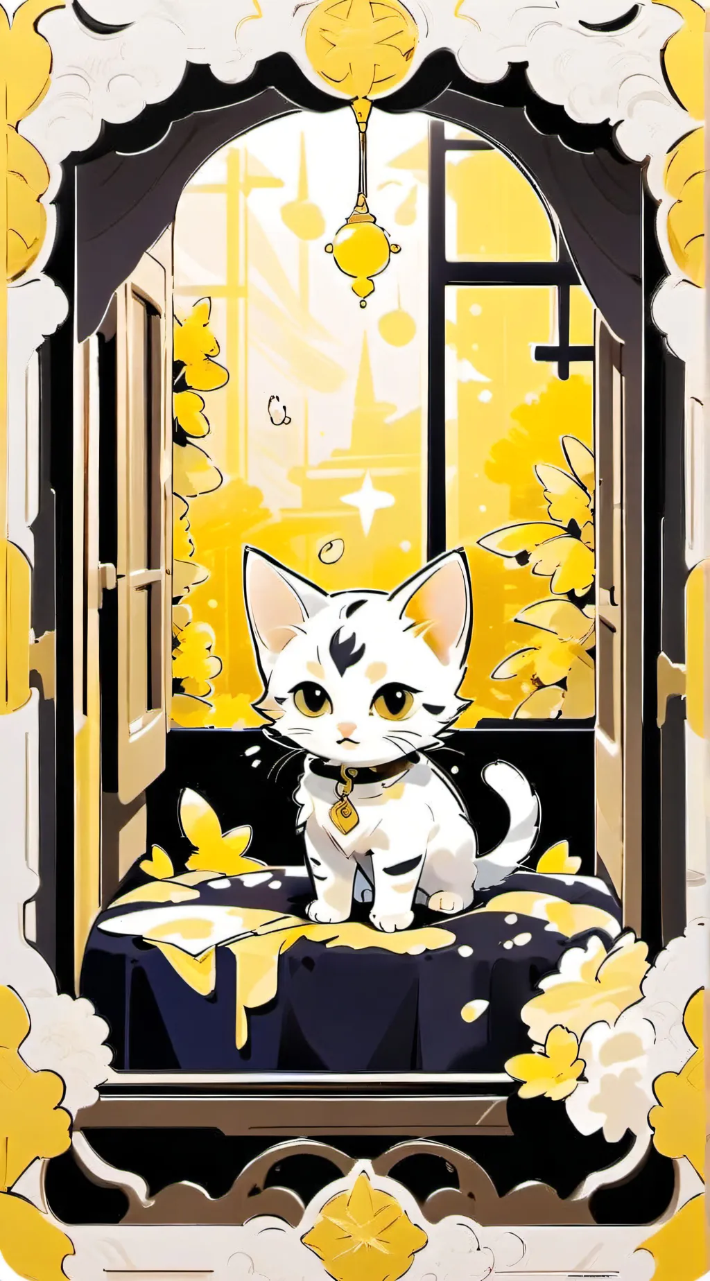 ai character: a kitten background