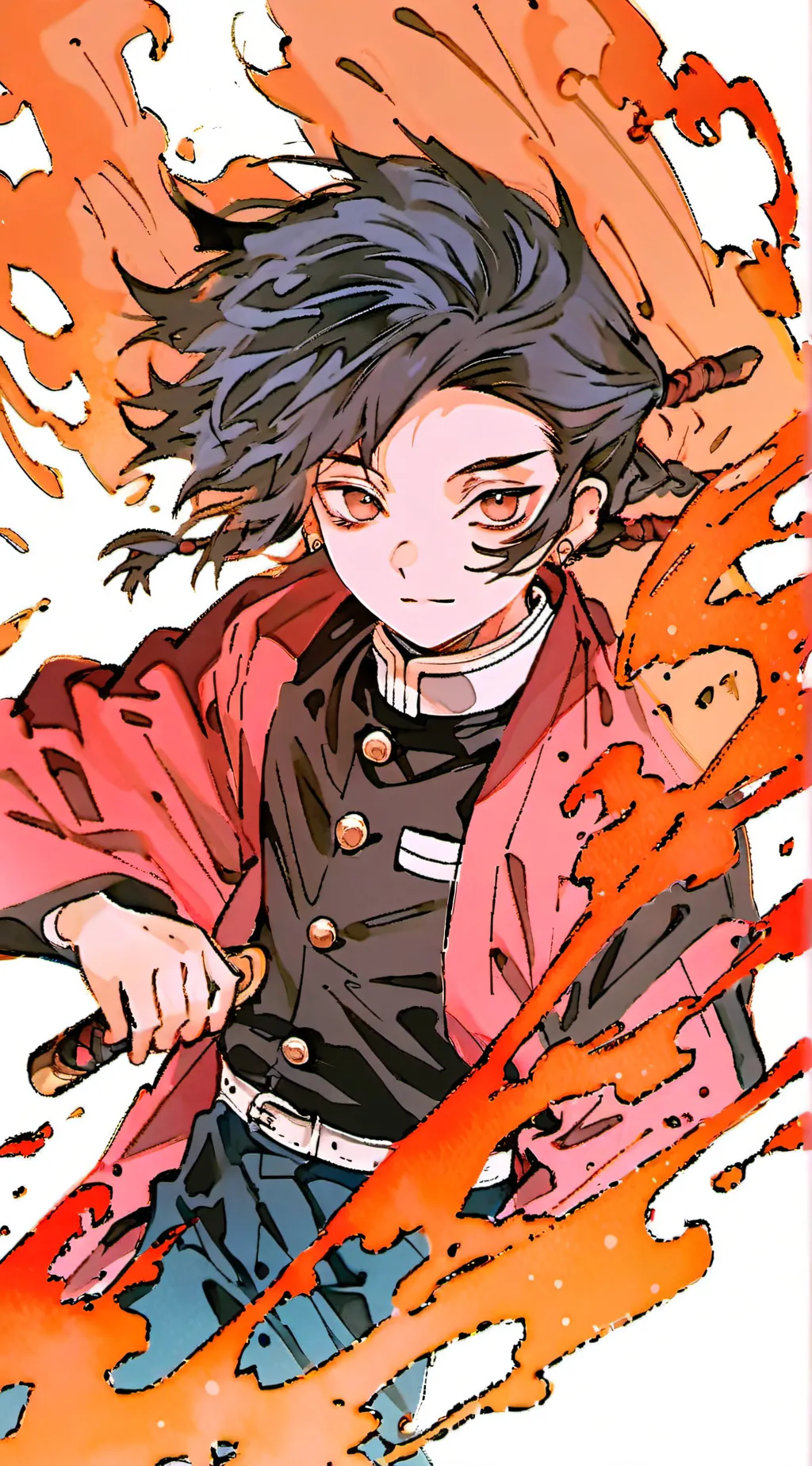 ai character: Demon slayer background