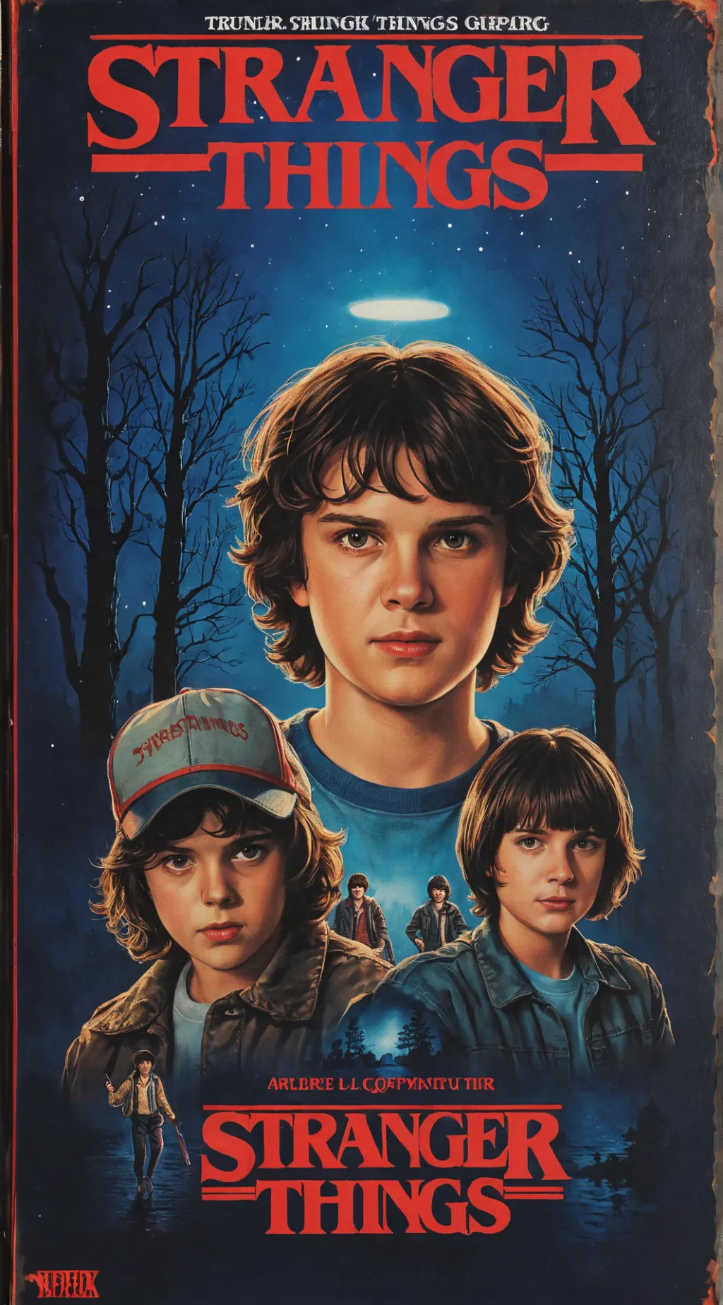 ai character: Stranger things  background