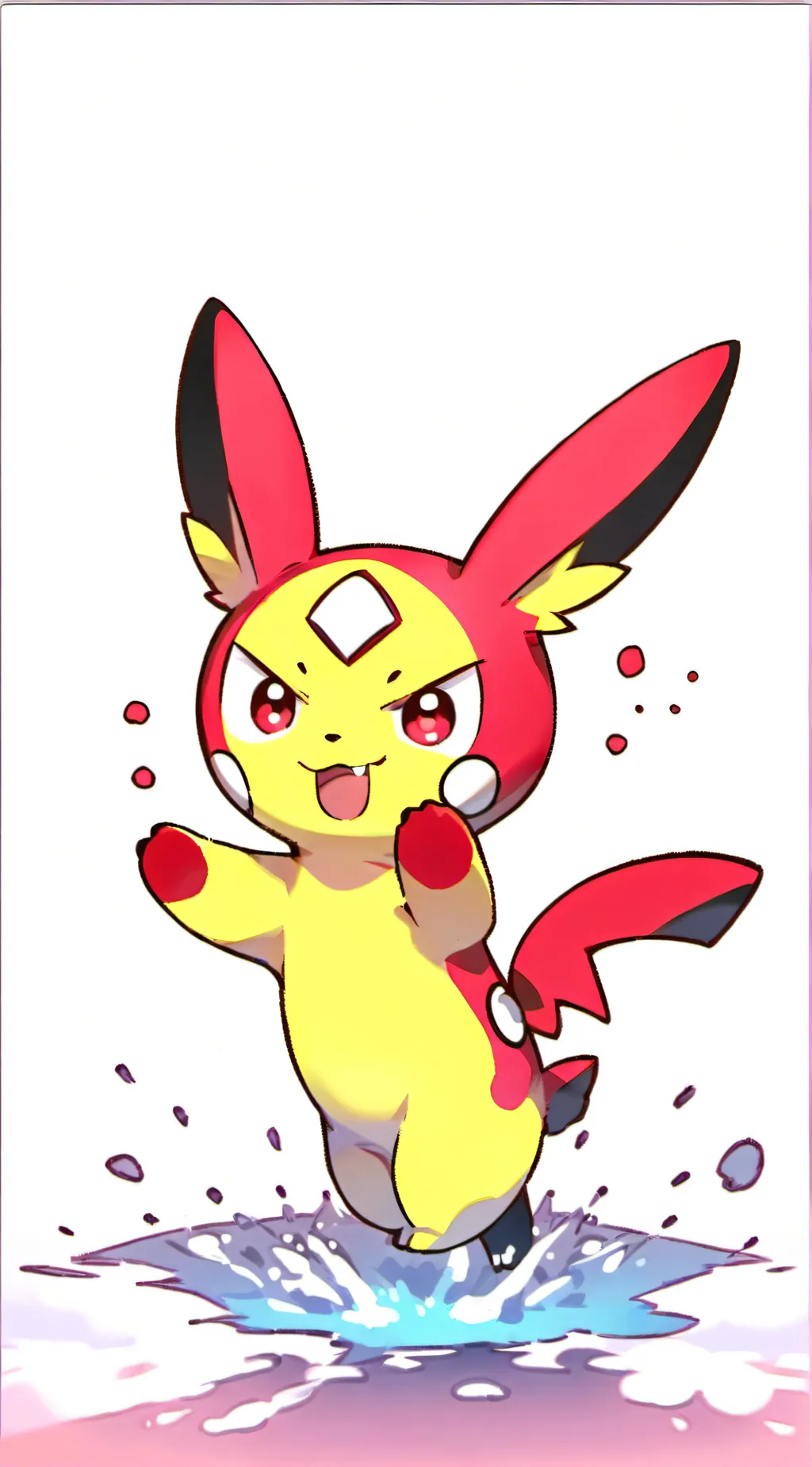 ai character: Plus and minus background