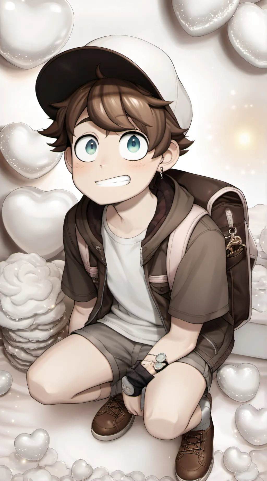 ai character: dipper pines! background