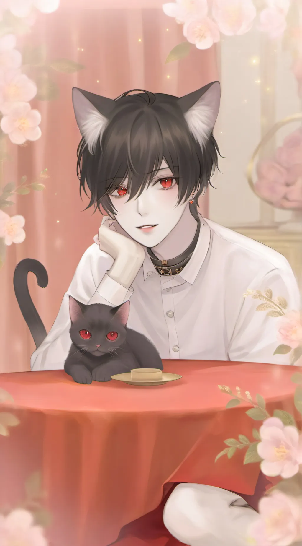ai character: Ashton  background