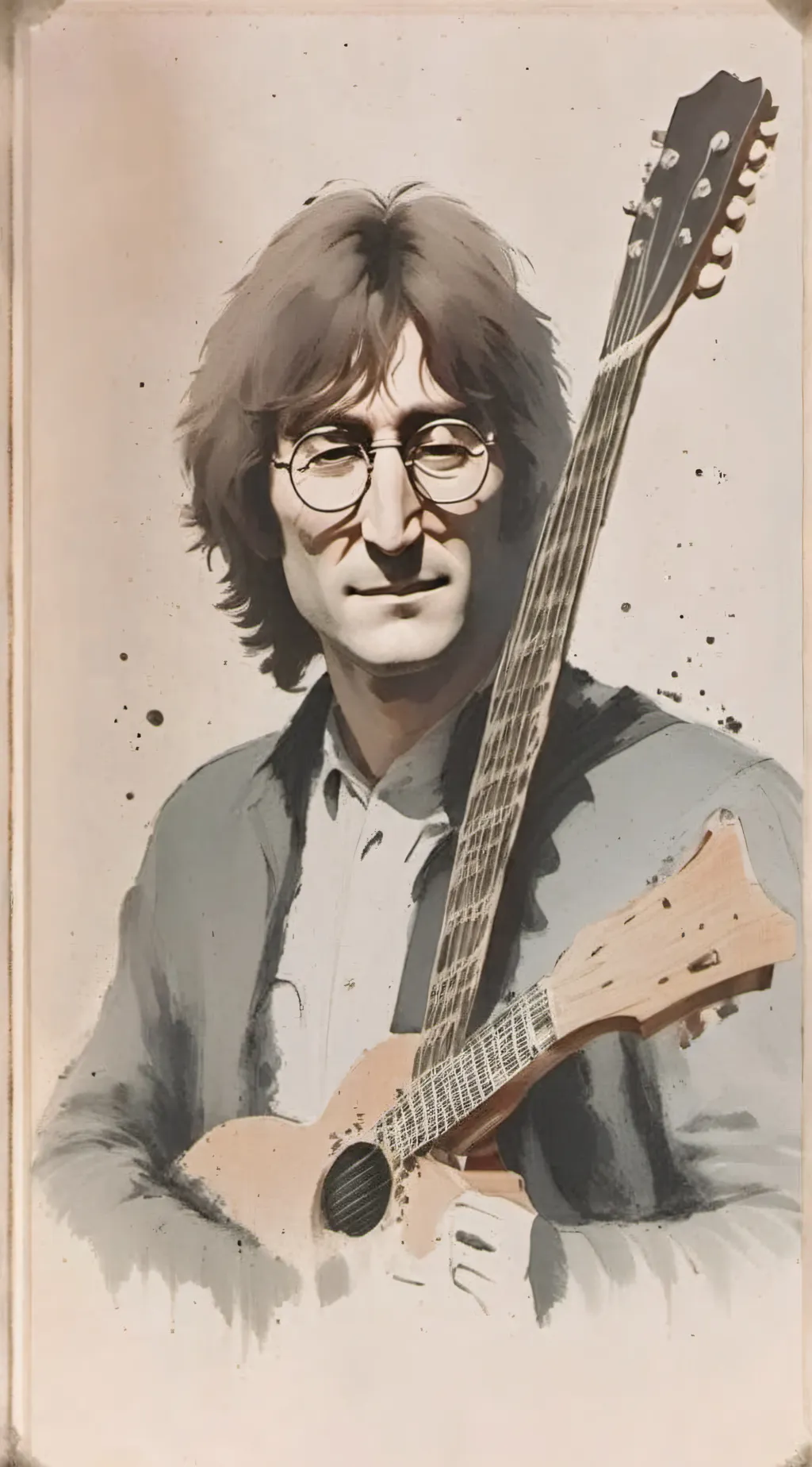 ai character: John Lennon background